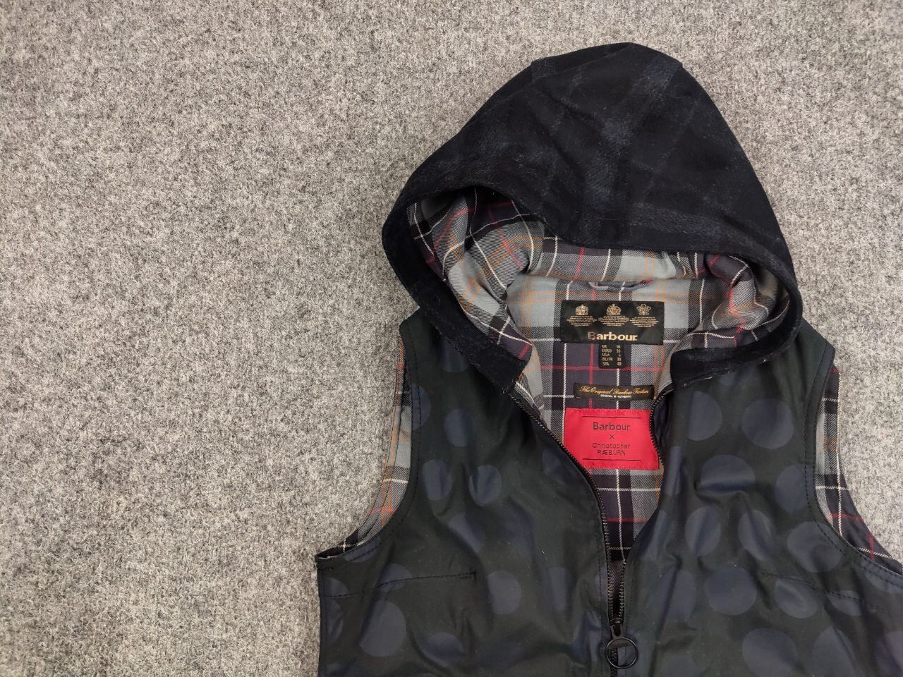 Barbour Barbour x Christopher Raeburn Women's Wax Navy Vest Jacket Size M / US 6-8 / IT 42-44 - 6 Thumbnail