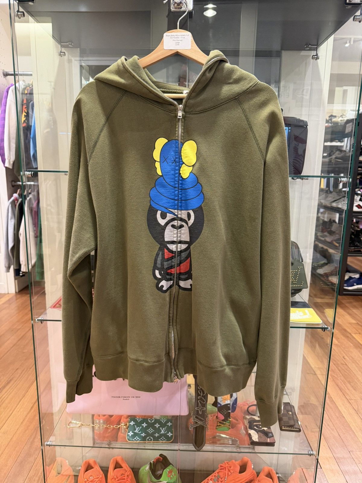 Bape × Kaws Bape x Kaws Baby Milo Animal Kingdom Full Zip Hoodie