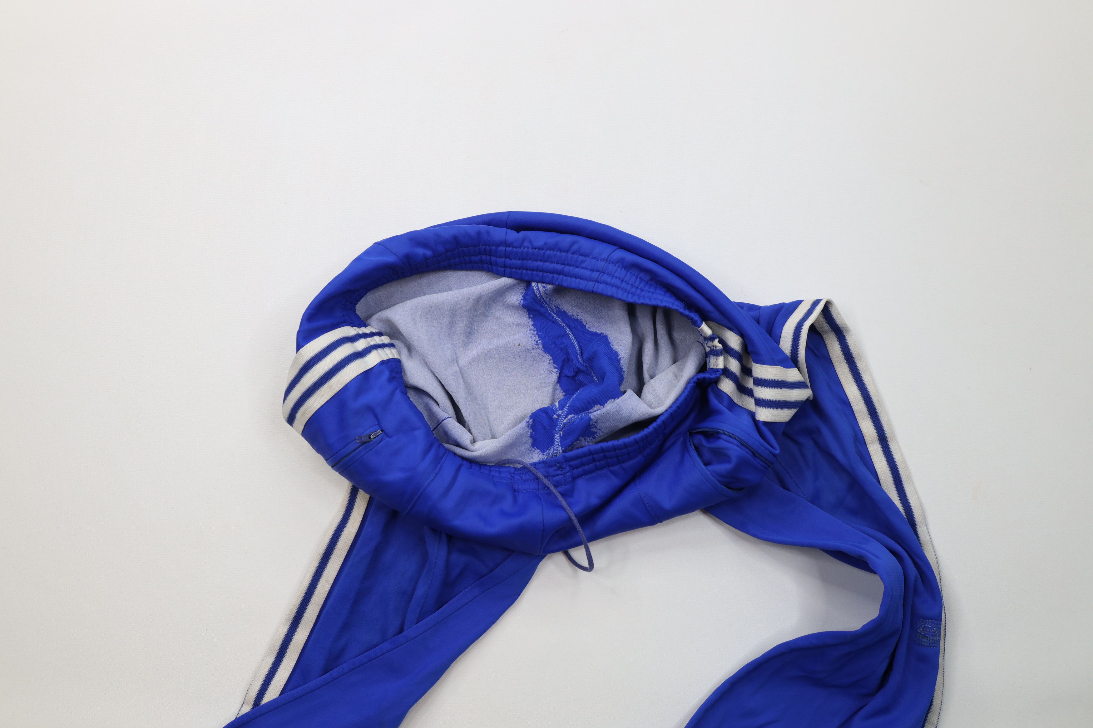 Adidas Vintage 70s Adidas Flare Wide Leg Pants Royal Blue France Size US 34 / EU 50 - 10 Thumbnail