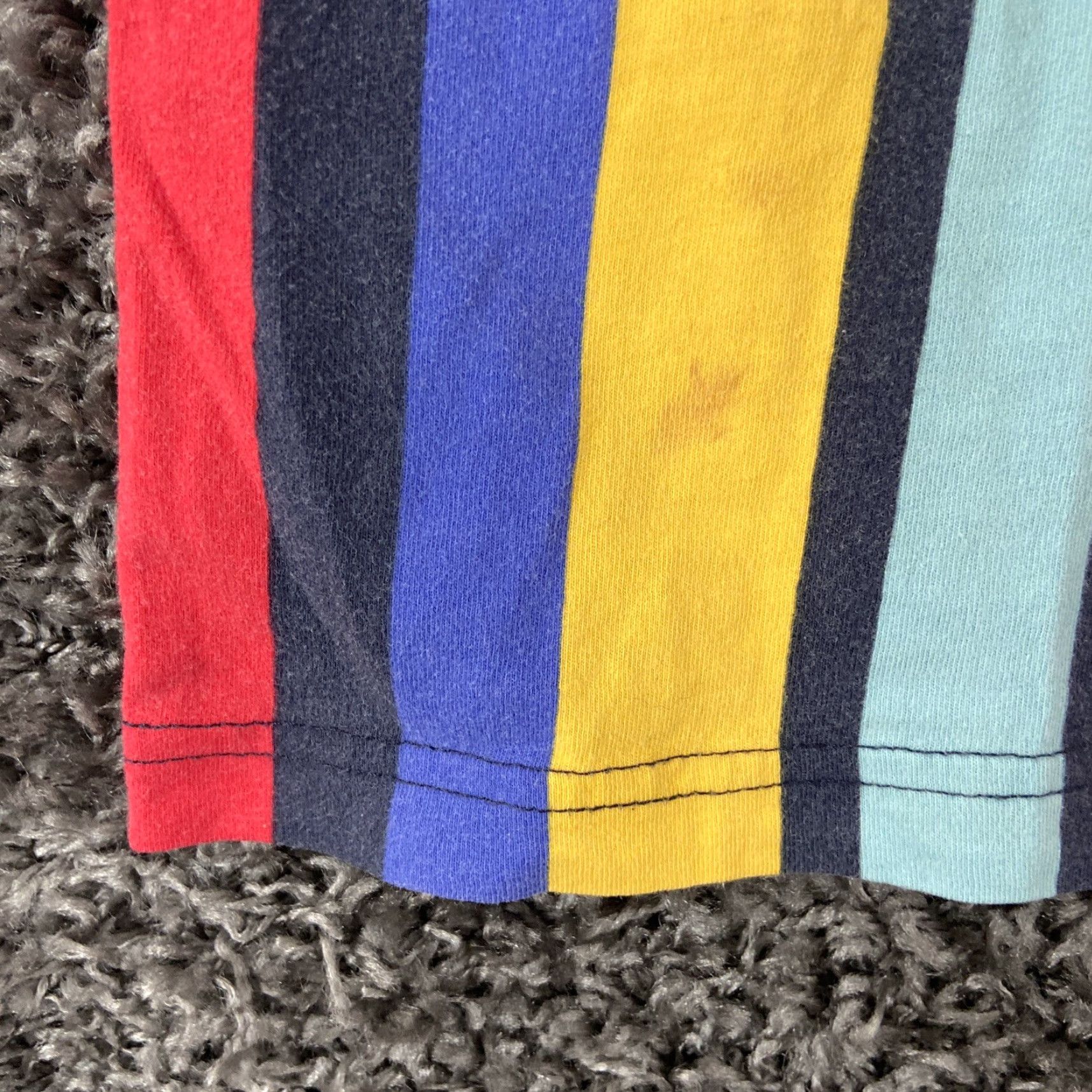 Forever 21 FOREVER 21 Men’s T-Shirt Striped Multicolor Short Sleeve M Adult Multicolor 90s Mens Size US M / EU 48-50 / 2 - 2 Thumbnail