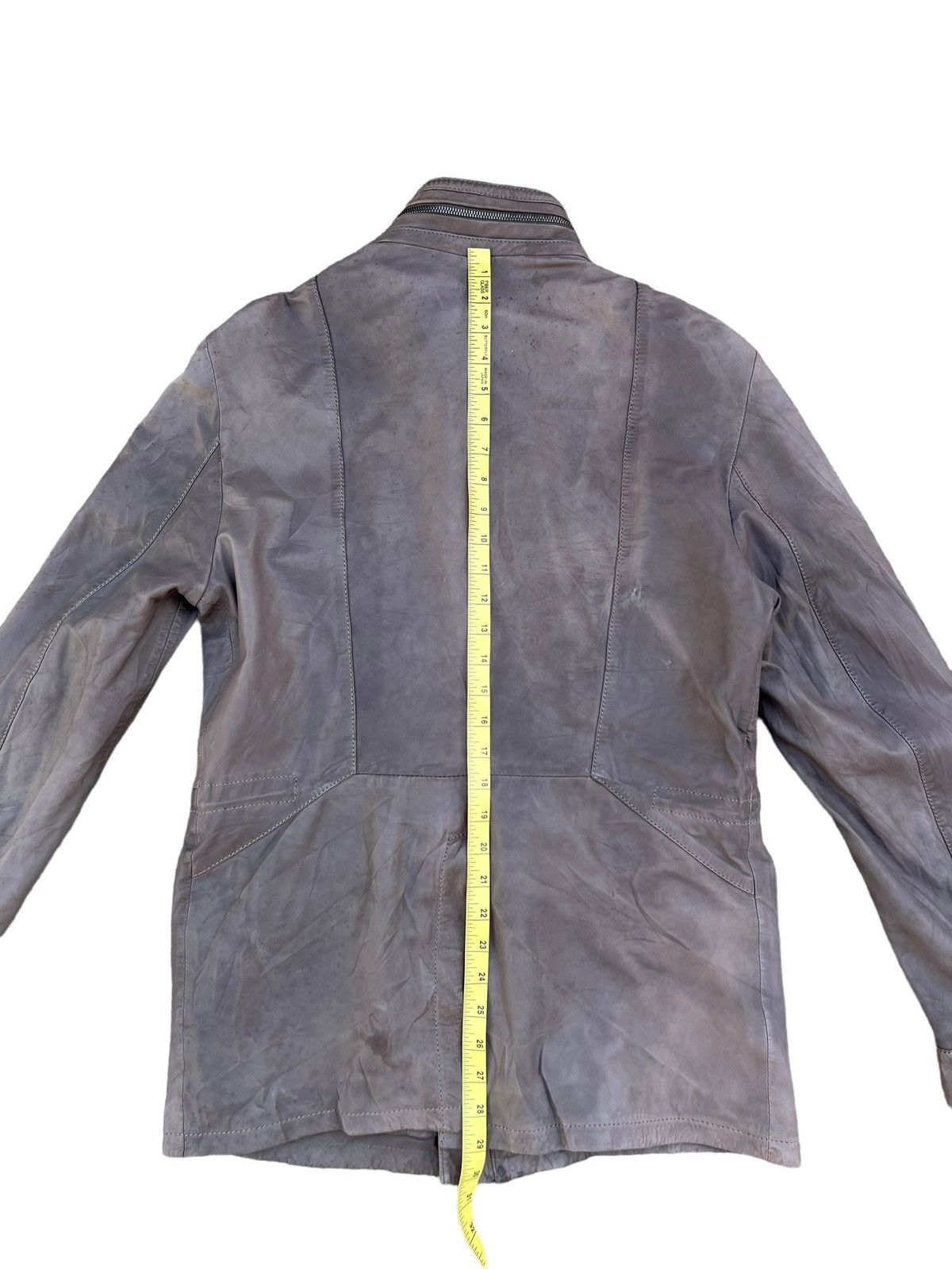 Versace Versace Collection Dirty Patina Lamb Leather Jacket Size US M / EU 48-50 / 2 - 5 Thumbnail
