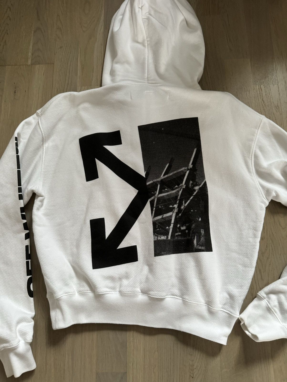 Off-White OFF-WHITE hoodie STUDY real tape measurements in photos Size US S / EU 44-46 / 1 - 11 Thumbnail
