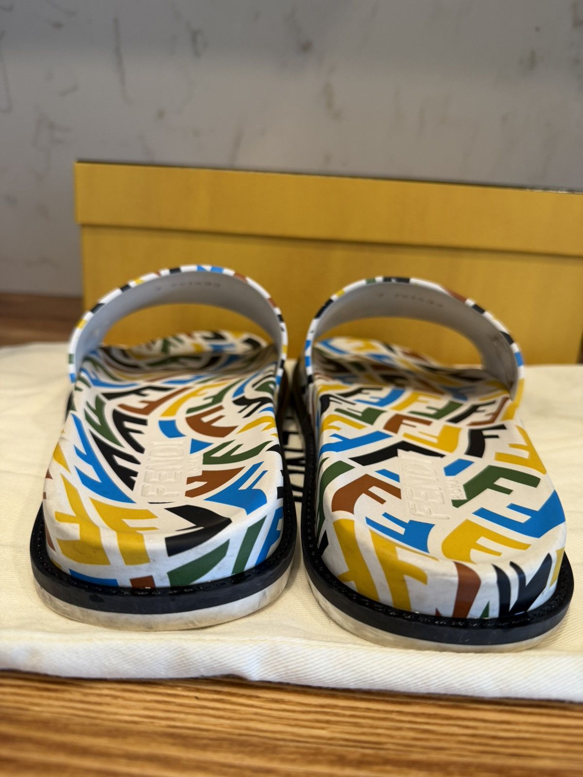 Fendi FF Fendi Vertigo Print Slides Size US 7 / EU 40 - 5 Thumbnail