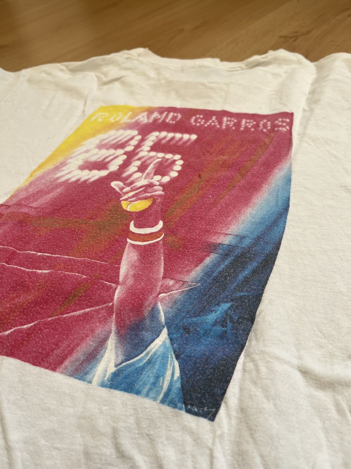 Vintage Roland Garros 1985 vintage tee Size US XL / EU 56 / 4 - 6 Thumbnail