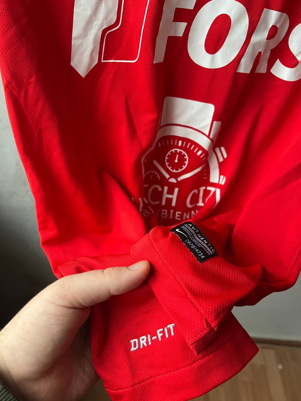 Nike 2012/13 FC BIEL/BIENNA #12 MATCH WORN HOME SOCCER JERSEY M Size US M / EU 48-50 / 2 - 8 Thumbnail