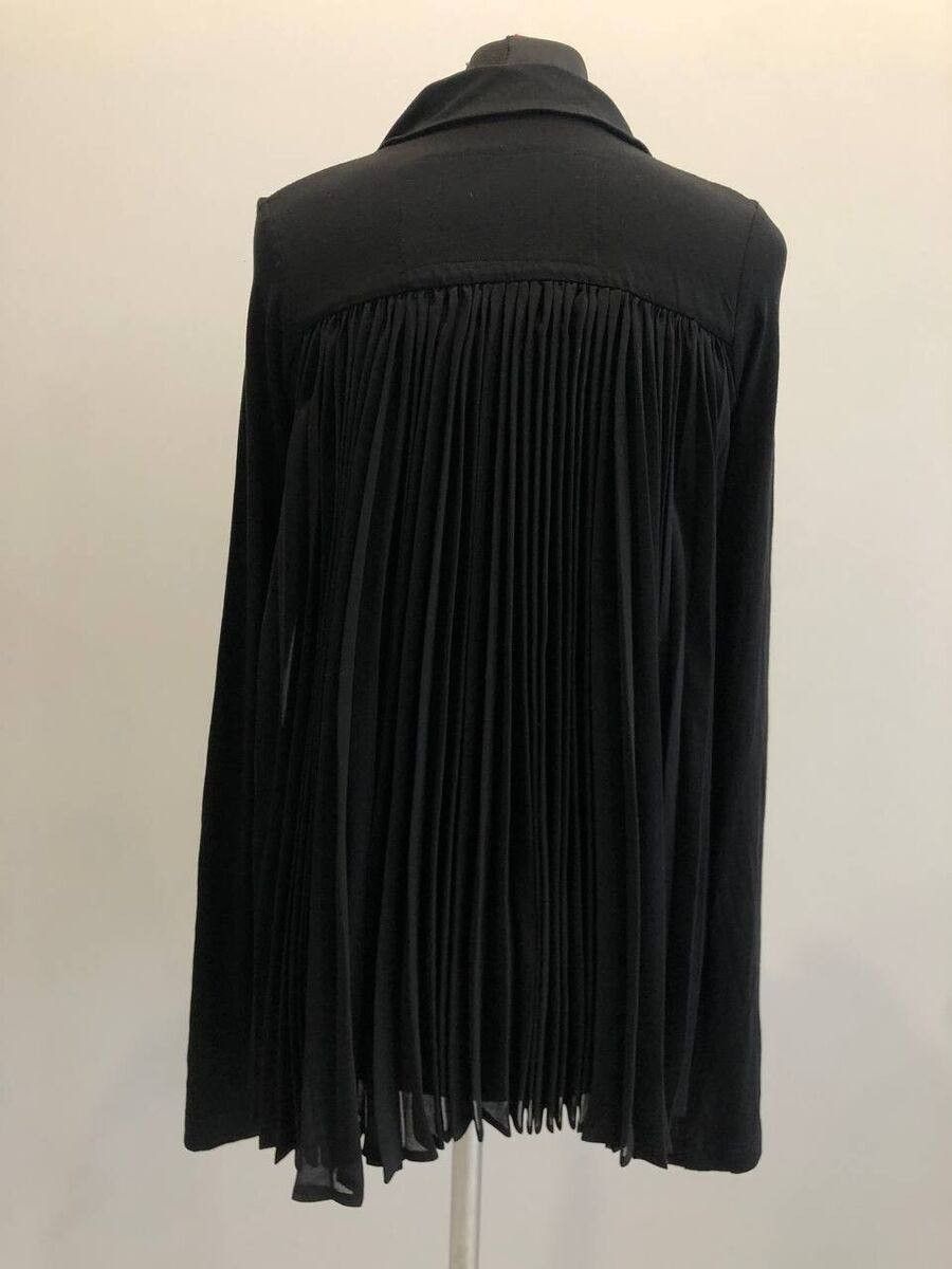 Rundholz Rundholz Avant Garde Black Cotton Button Shirt Blouse Size XS / US 0-2 / IT 36-38 - 2 Thumbnail