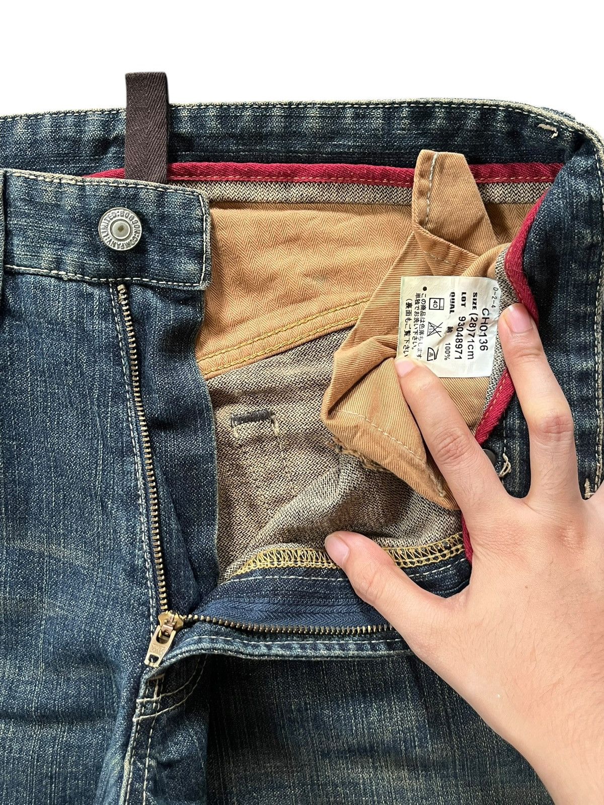 Hysteric Glamour Vintage Japanese Brand Mud Wash Distress Flare Jeans Size 28" / US 6 / IT 42 - 5 Thumbnail