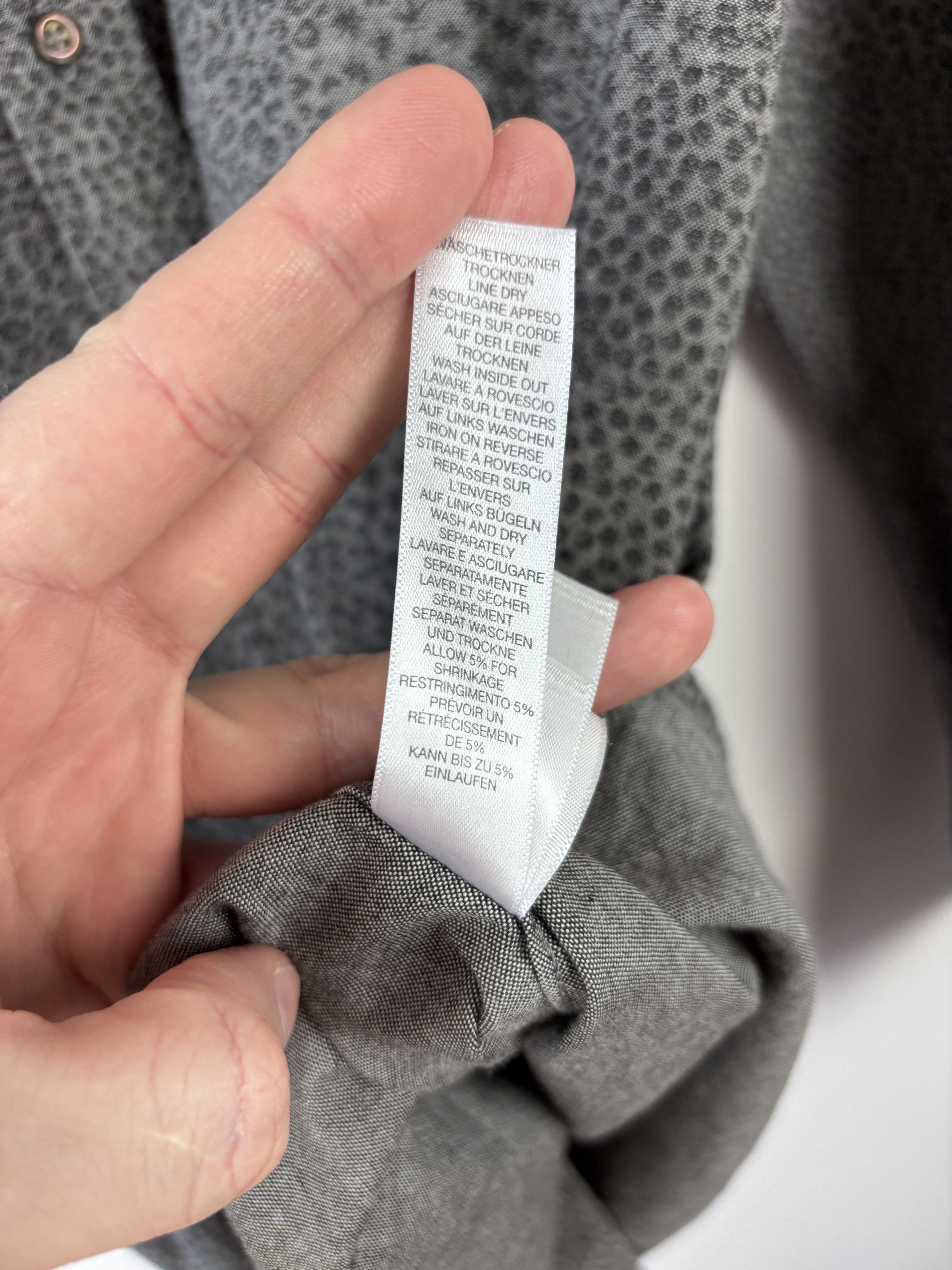 Paul Smith Paul Smith Jeans Longsleeve Button Down Shirt Gray Size S Size US S / EU 44-46 / 1 - 9 Thumbnail