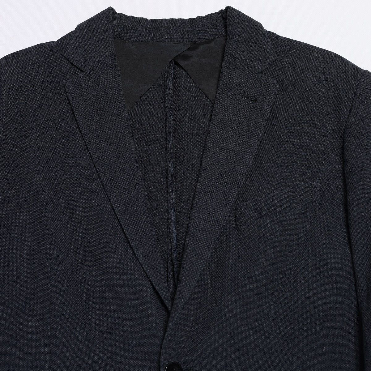 Maison Margiela Maison Martin Margiela Navy Cotton Silk Blazer Jacket Size 40R - 4 Thumbnail