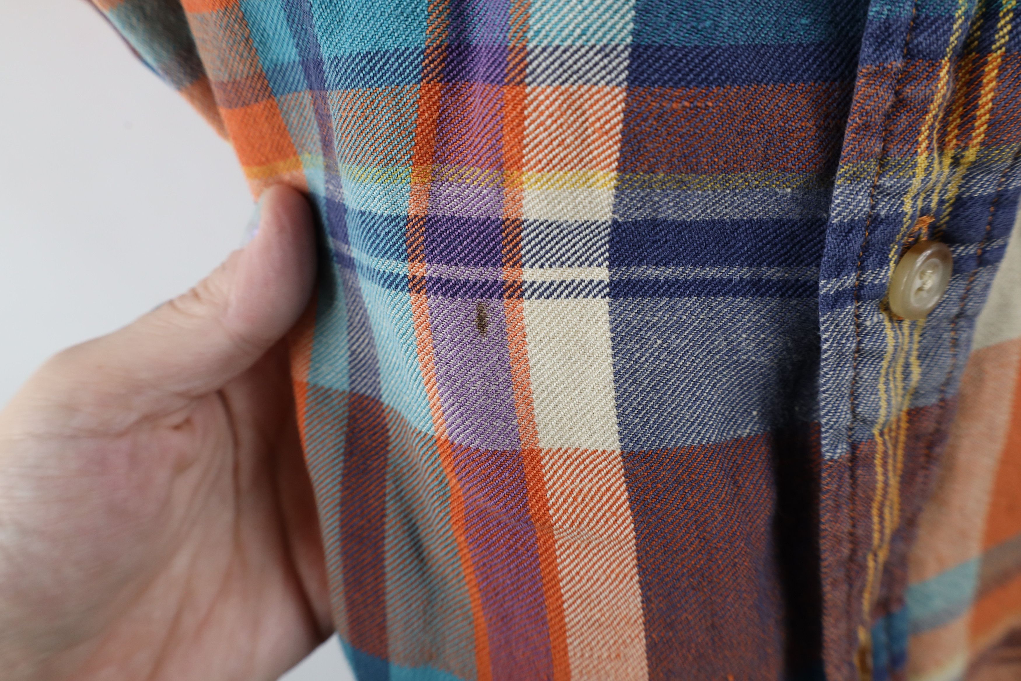 Polo Ralph Lauren Vintage 90s Ralph Lauren Madras Plaid Flannel Button Shirt Size US L / EU 52-54 / 3 - 4 Thumbnail
