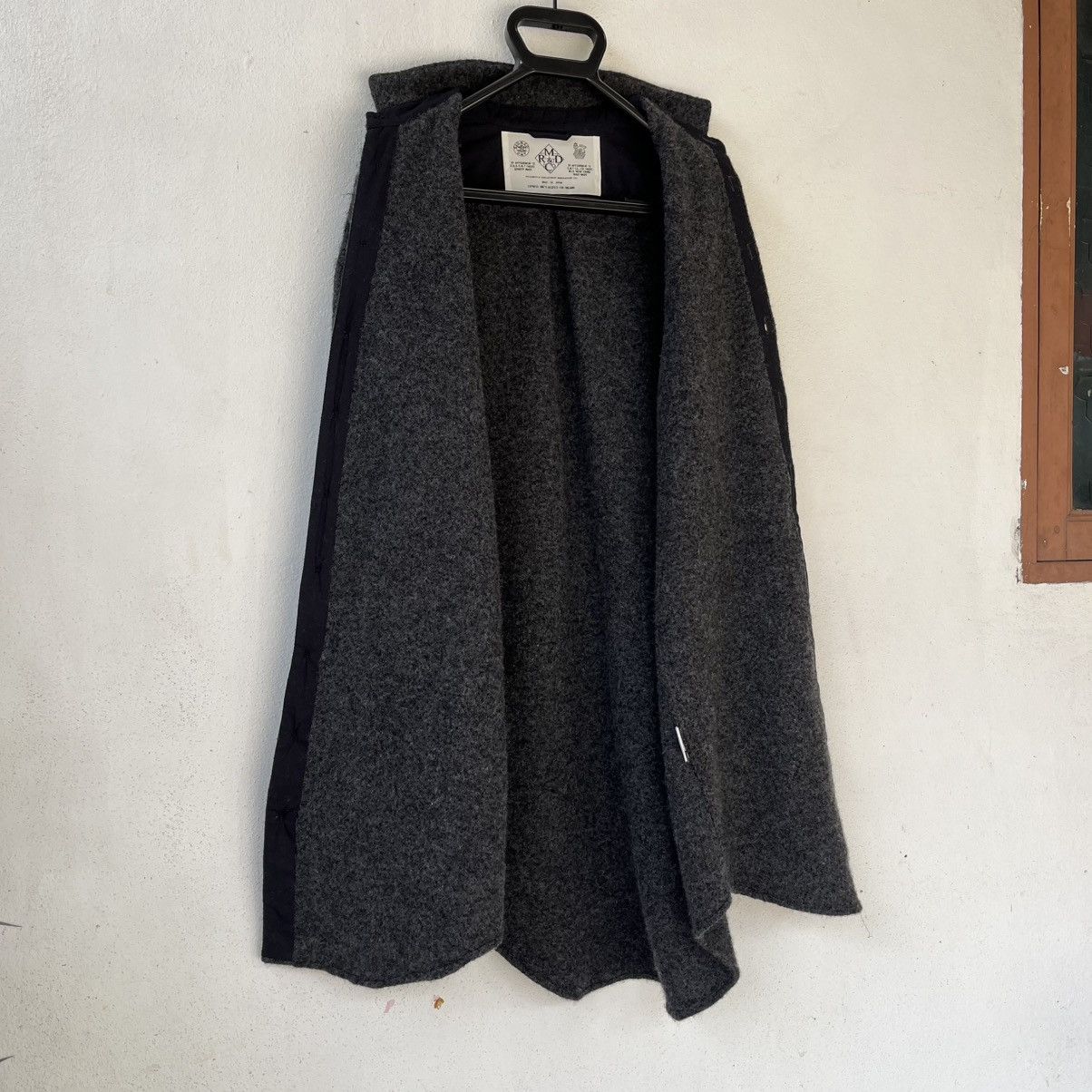 Japanese Brand R&D.M.Co- Oldman’s Tailor Premium Wool Tweed Duster Size S / US 4 / IT 40 - 4 Thumbnail