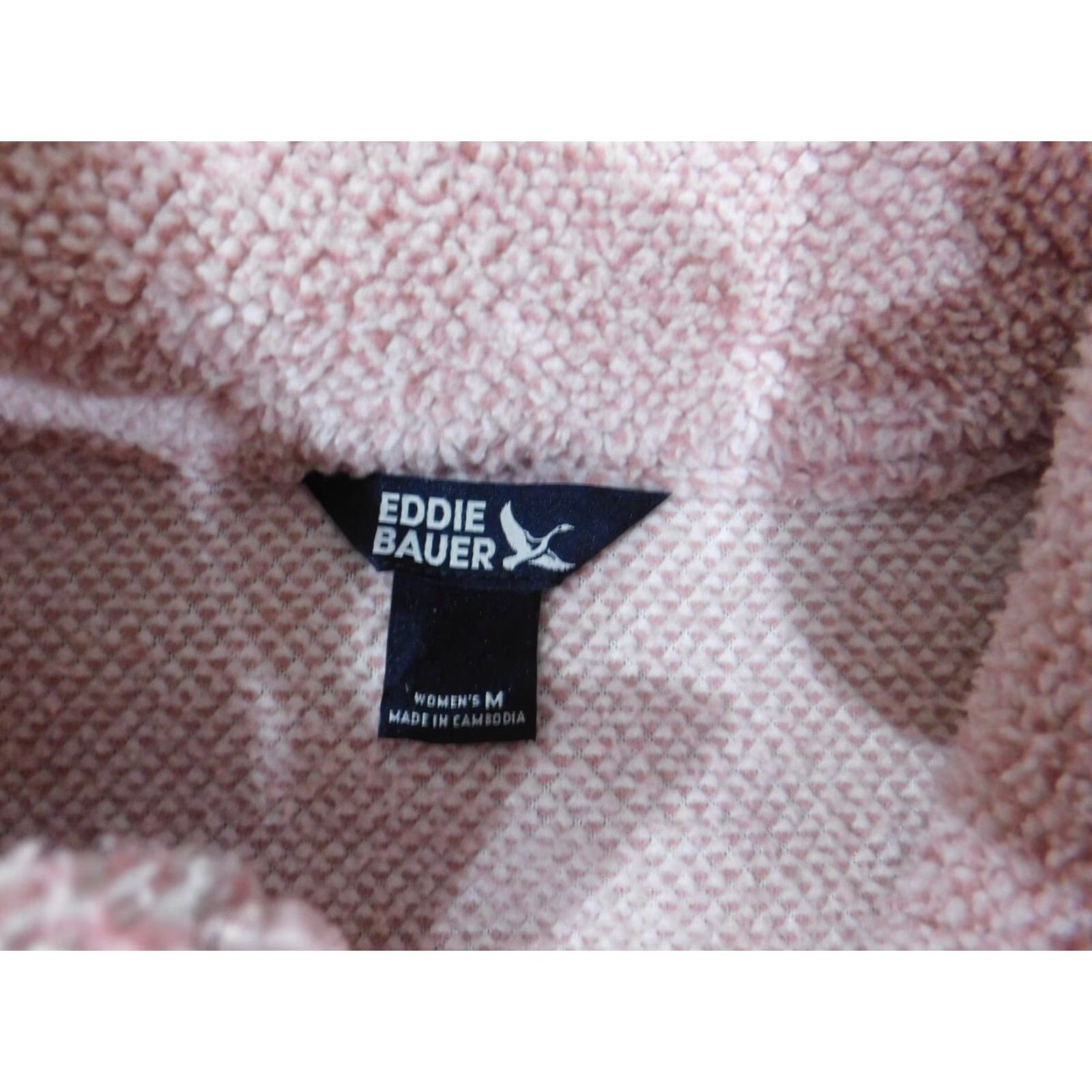 Eddie Bauer Eddie Bauer Sweater Womens Medium pink 1/4 zip pullover sherpa fleece heavy knit Size M / US 6-8 / IT 42-44 - 3 Thumbnail