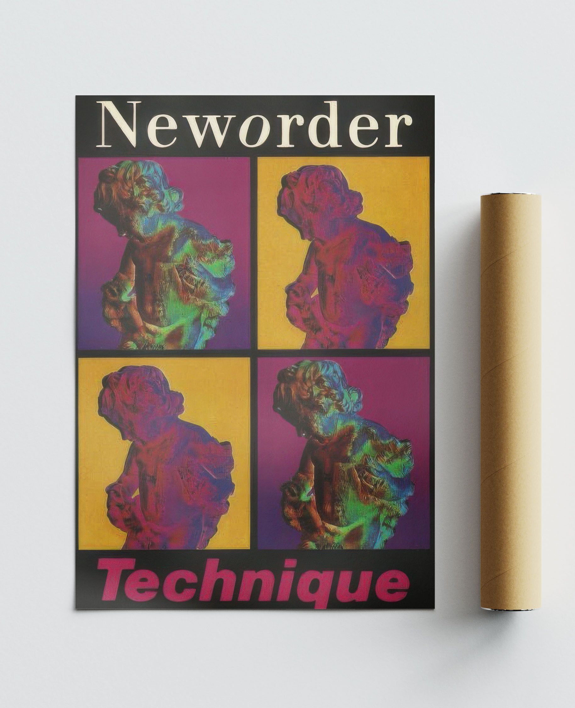 Band Tees New Order Poster Print Tee Gift Vintage Music Band Merch Size ONE SIZE - 2 Thumbnail