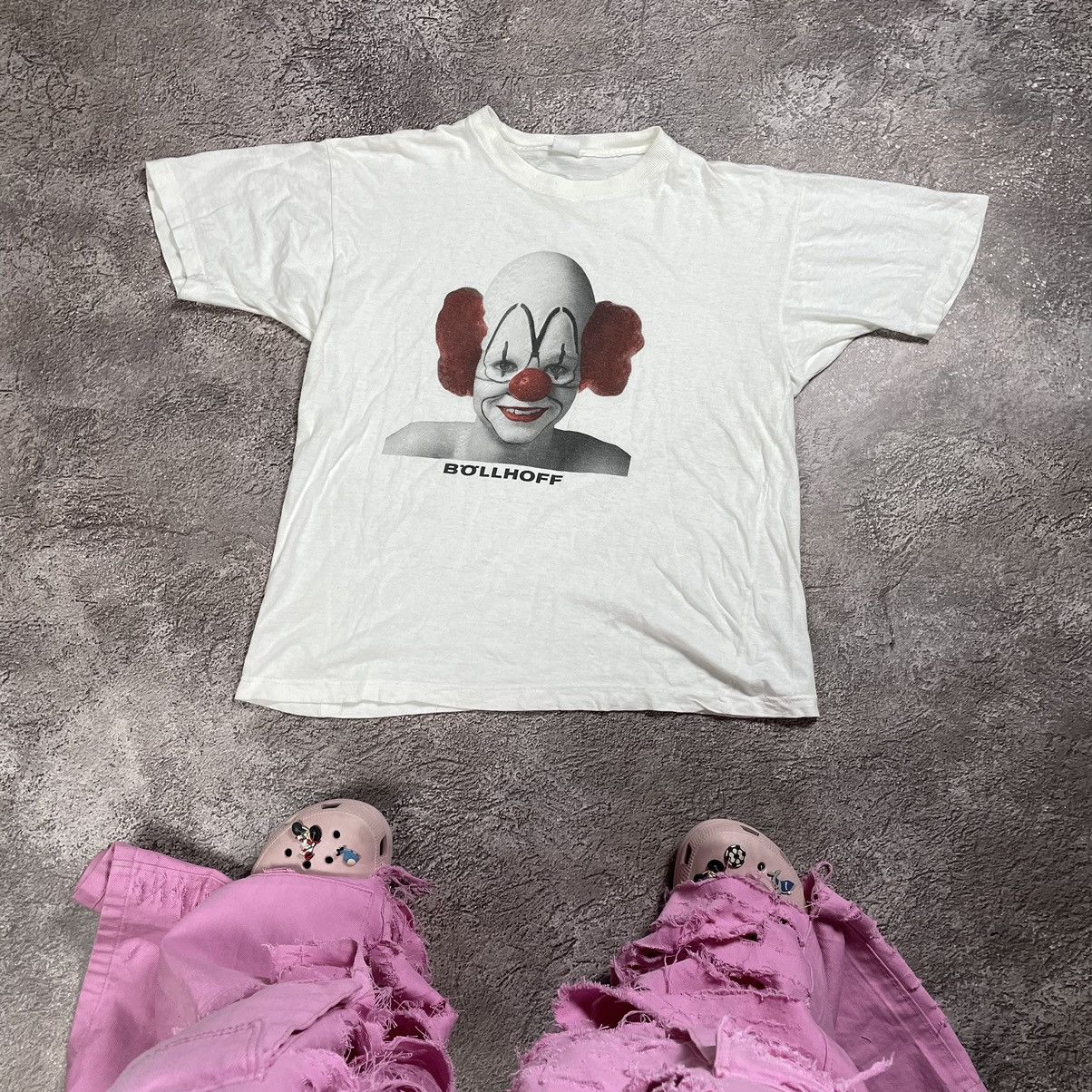 Vintage Vintage Y2K Sun Faded Clown Graphic Tee Grunge Dark Slim M Size US M / EU 48-50 / 2 - 1 Thumbnail