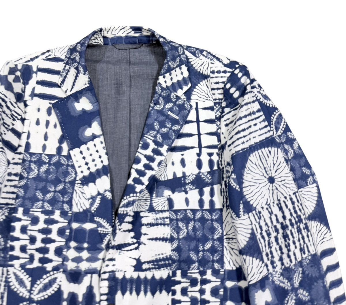 Lands' End Vtg💥Land’s End Shibori Tie Dye Classic Fit Blazer Jacket Size 44R - 9 Thumbnail