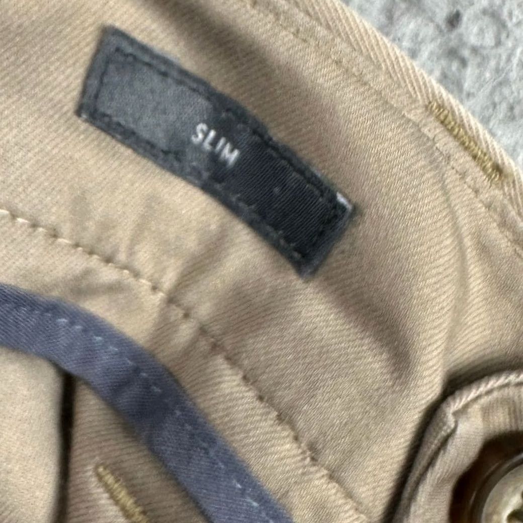 Bonobos Bonobos Pants Mens 34X30 Wednesday Tan Khakis Slim Stretch Flat Front Pockets Slim Badged Casual Size US 34 / EU 50 - 6 Thumbnail