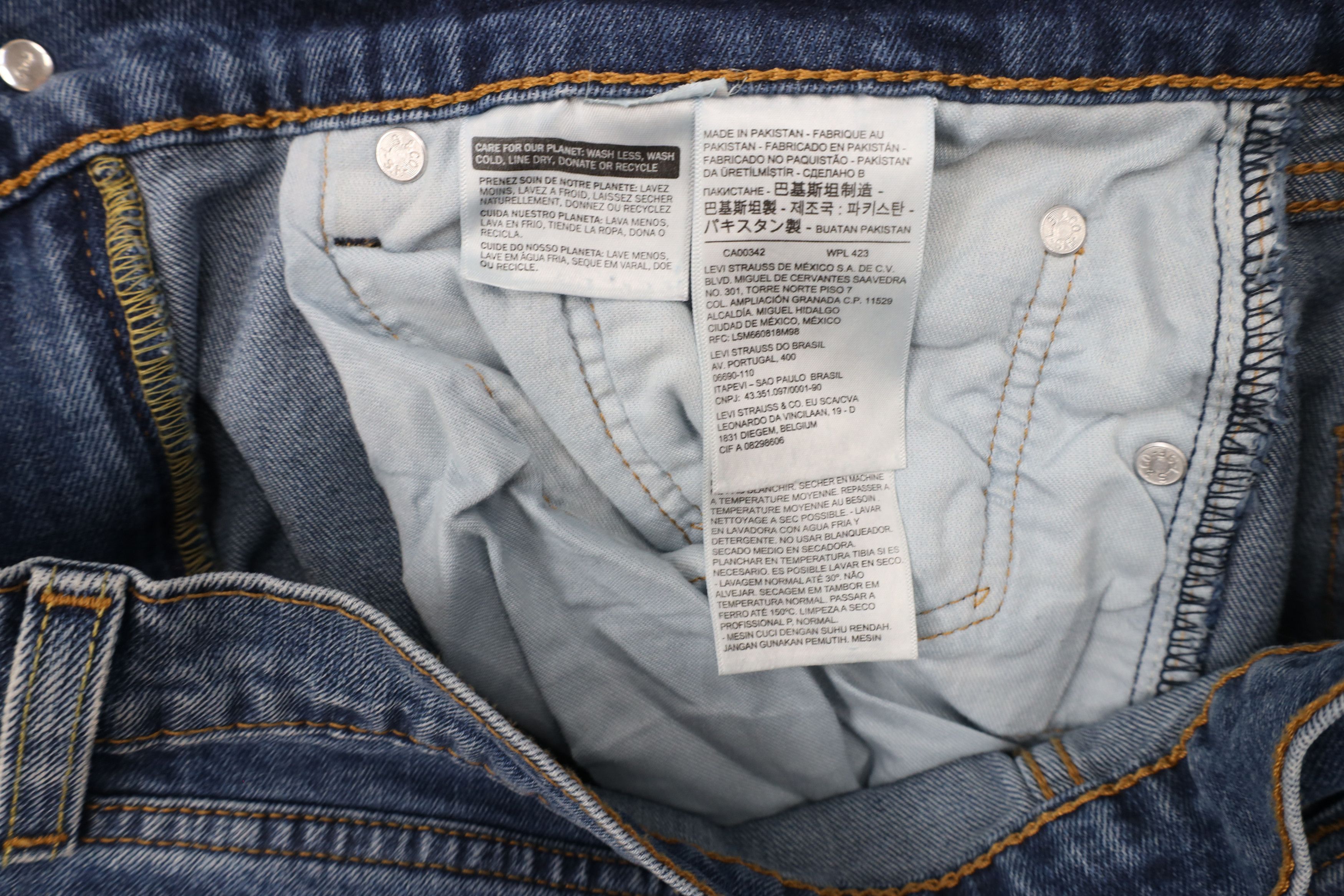 Levi's × Vintage Vintage Y2K Levis 505 Stretch Regular Fit Denim Jeans Blue Size US 34 / EU 50 - 7 Thumbnail
