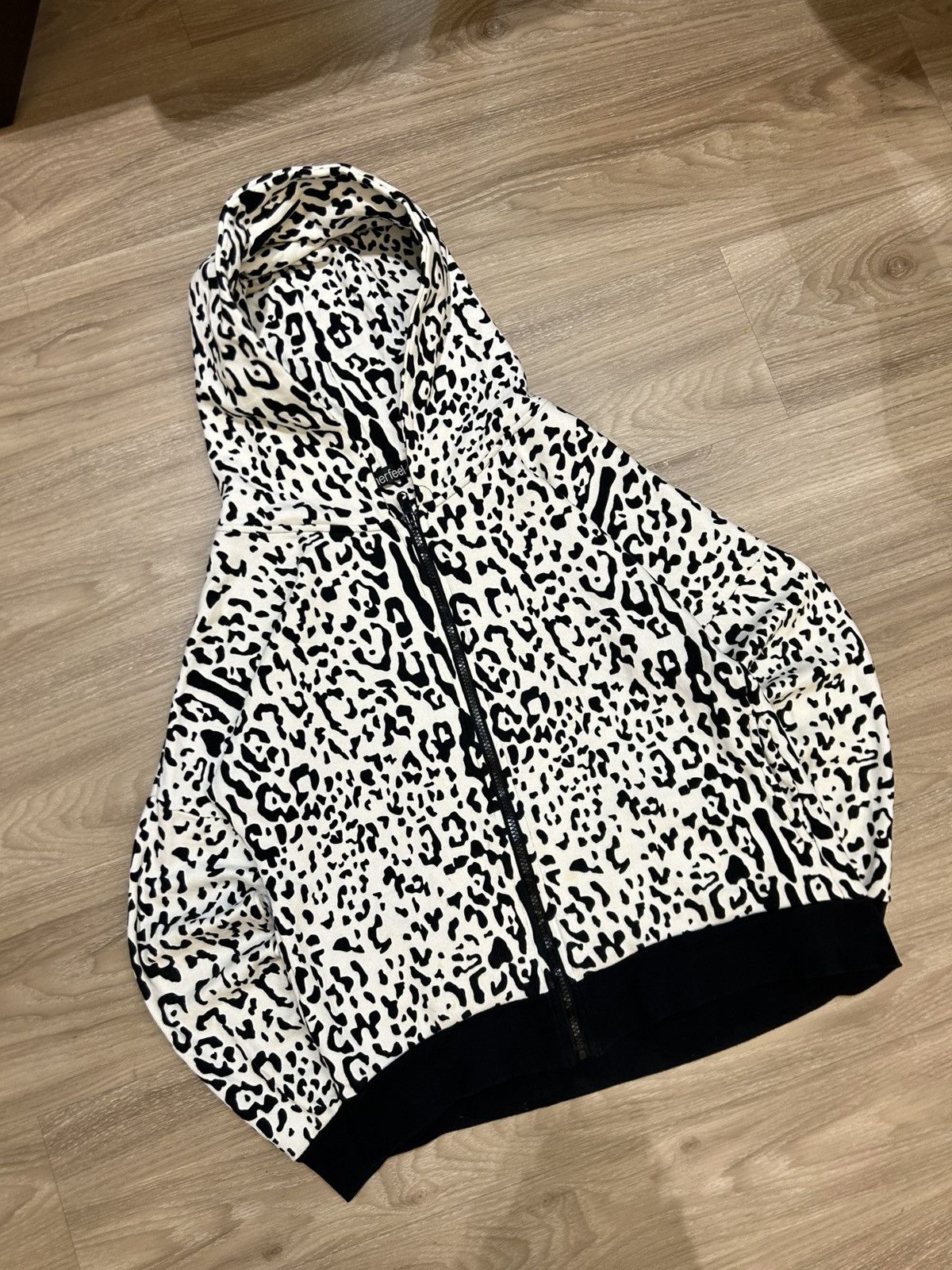 Japanese Brand Aimerfeel Archive Japan Leopard Print Full-Zip Hoodie Size US M / EU 48-50 / 2 - 2 Thumbnail