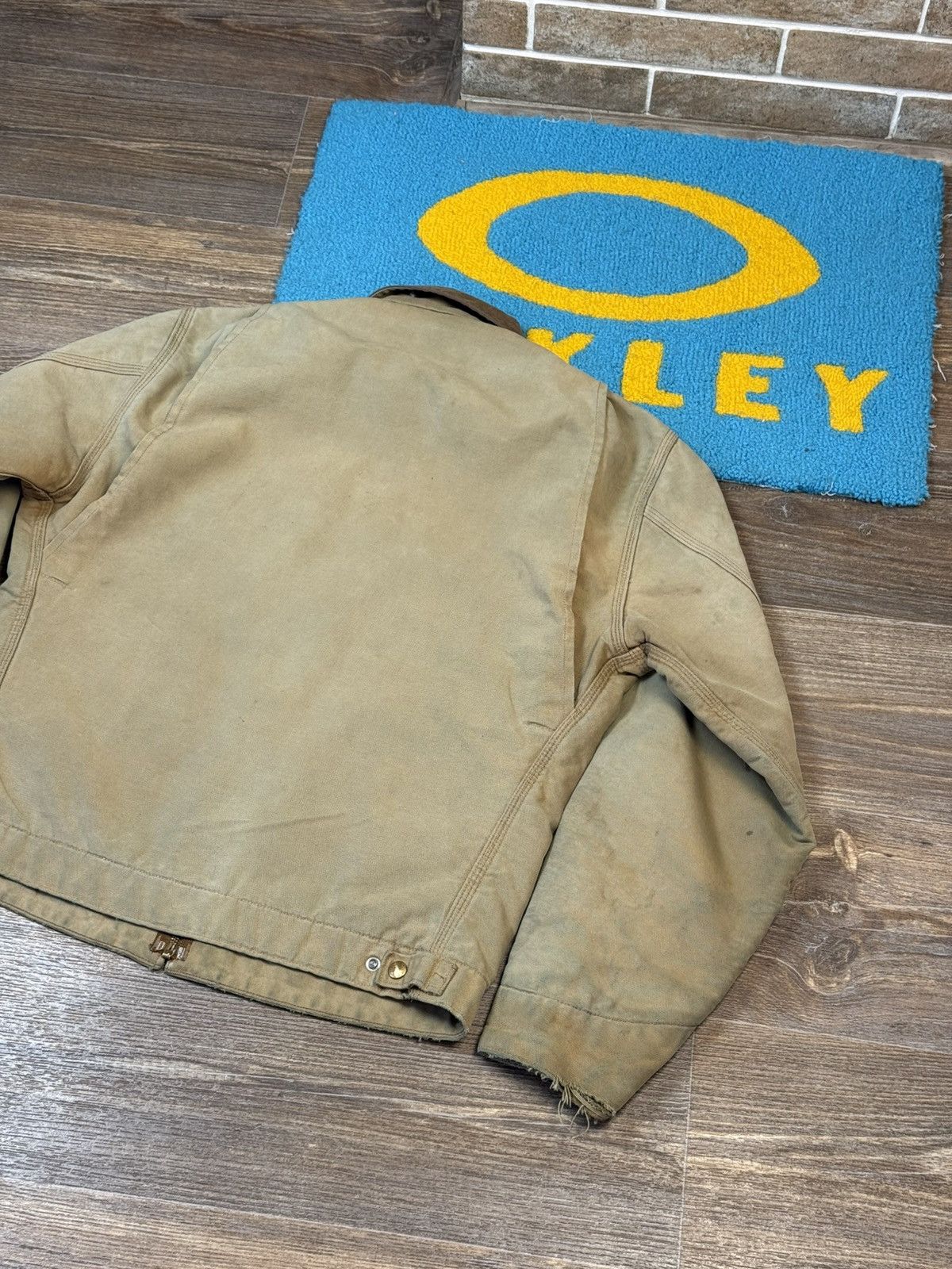 Carhartt × Vintage 90’s Vintage Carhartt Brown Detroit Blanket Lined Jacket Size US L / EU 52-54 / 3 - 9 Thumbnail