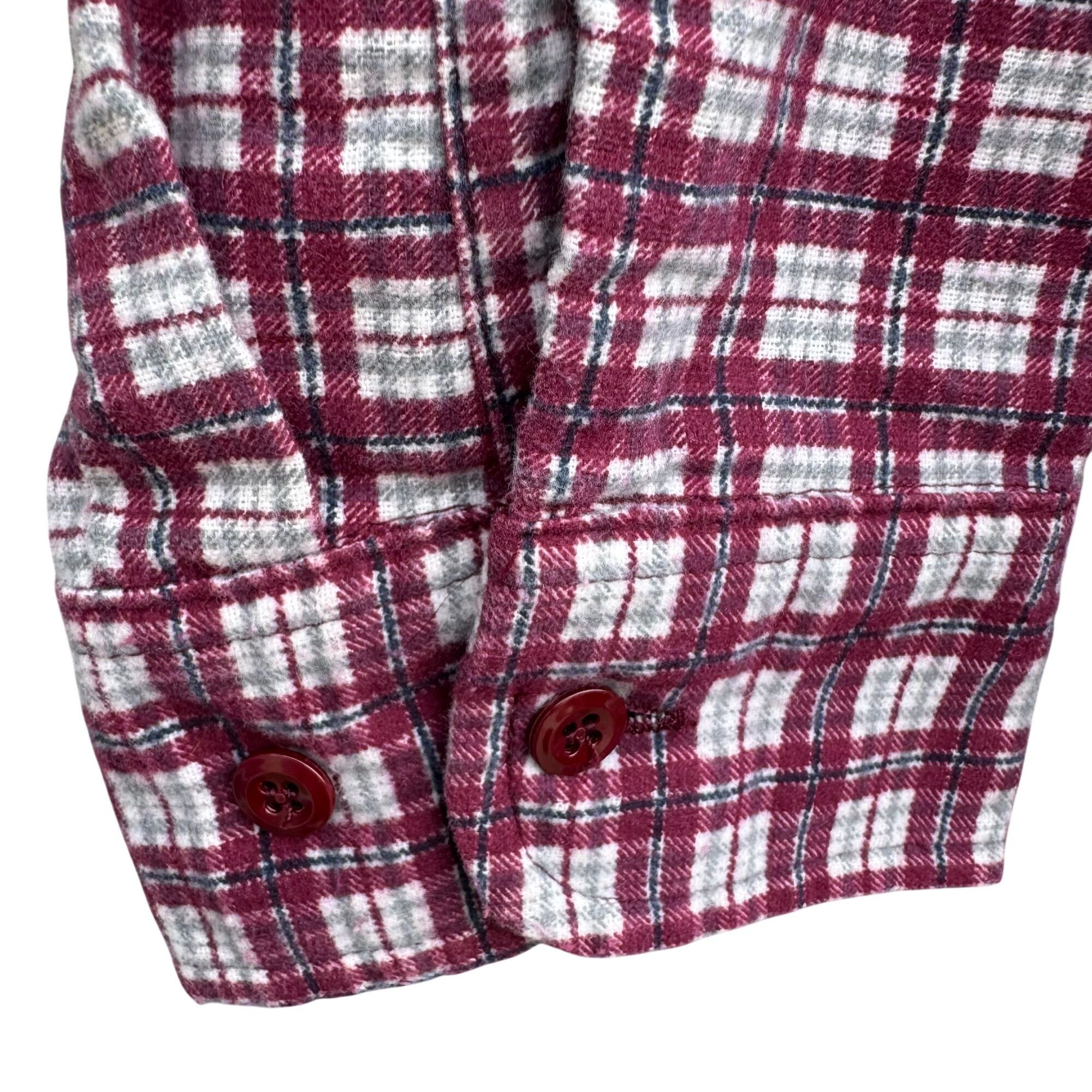 David Taylor David Taylor Vintage Mens Red Plaid Button-Up Flannel Shirt Size US L / EU 52-54 / 3 - 5 Thumbnail