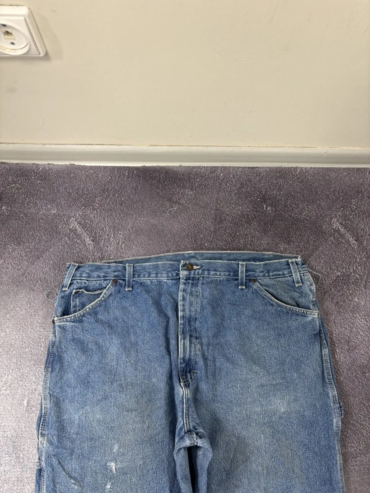 Dickies × Vintage Vintage Dickies USA Blue Denim Work Hype Skate Baggy Jeans Size US 42 / EU 58 - 8 Thumbnail