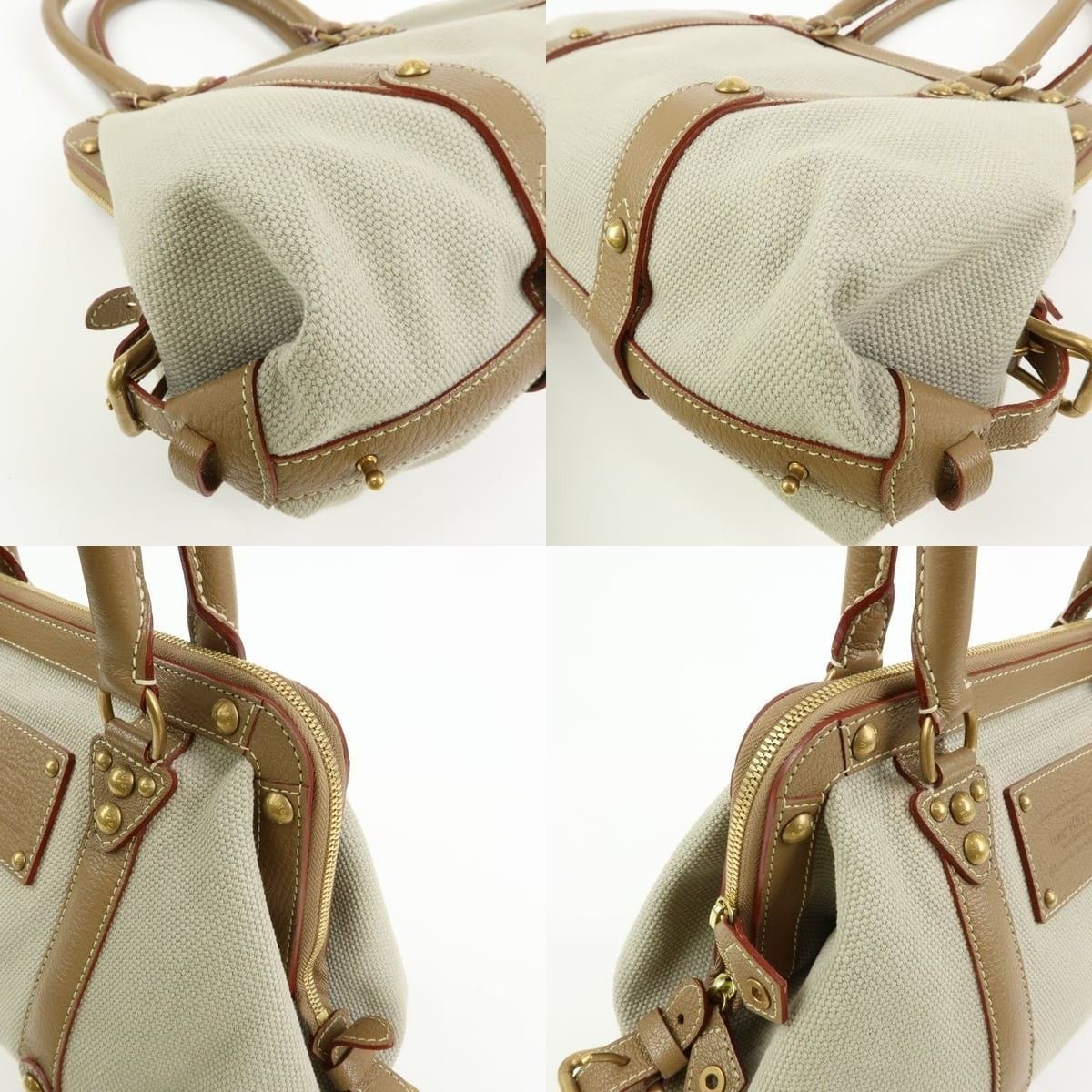 Louis Vuitton Louis Vuitton Trianon Sac de Nuit MM Canvas Satchel Beige Size ONE SIZE - 5 Thumbnail