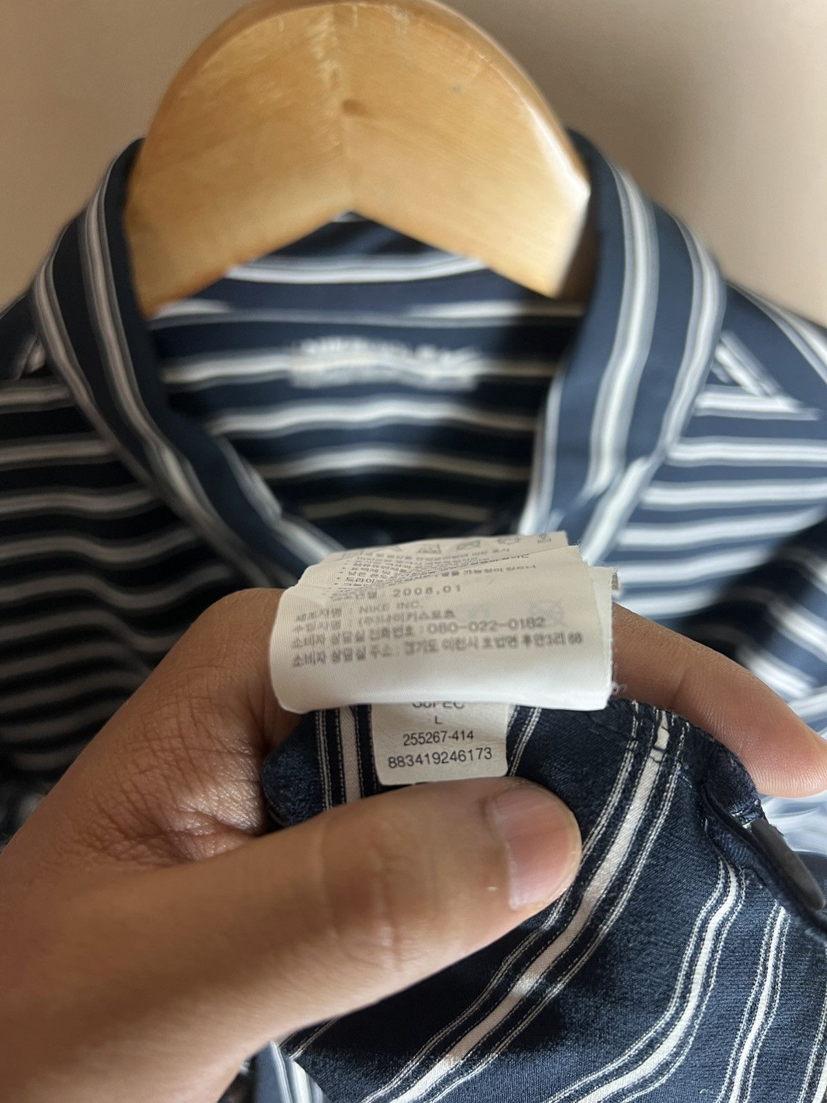 Nike Nike Golf Small Swoosh Embroidery Stripped Polos Size US M / EU 48-50 / 2 - 11 Thumbnail