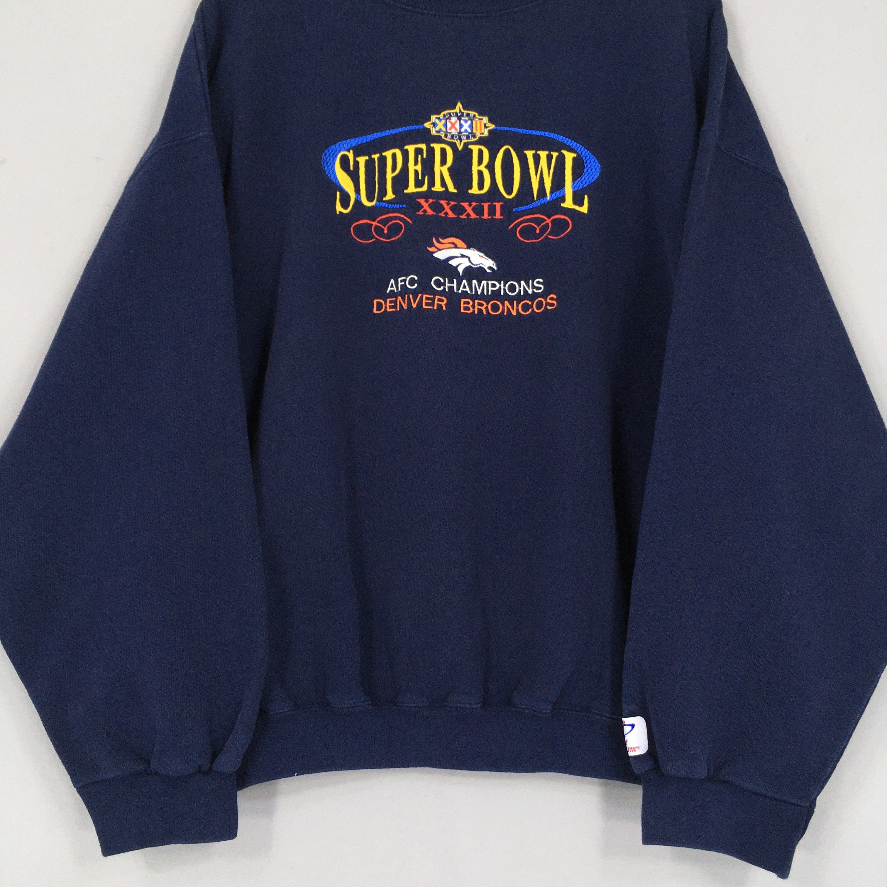 NFL × Vintage Vintage Denver Broncos NFL Sweatshirt XLarge Super Bowl Size US XL / EU 56 / 4 - 3 Thumbnail