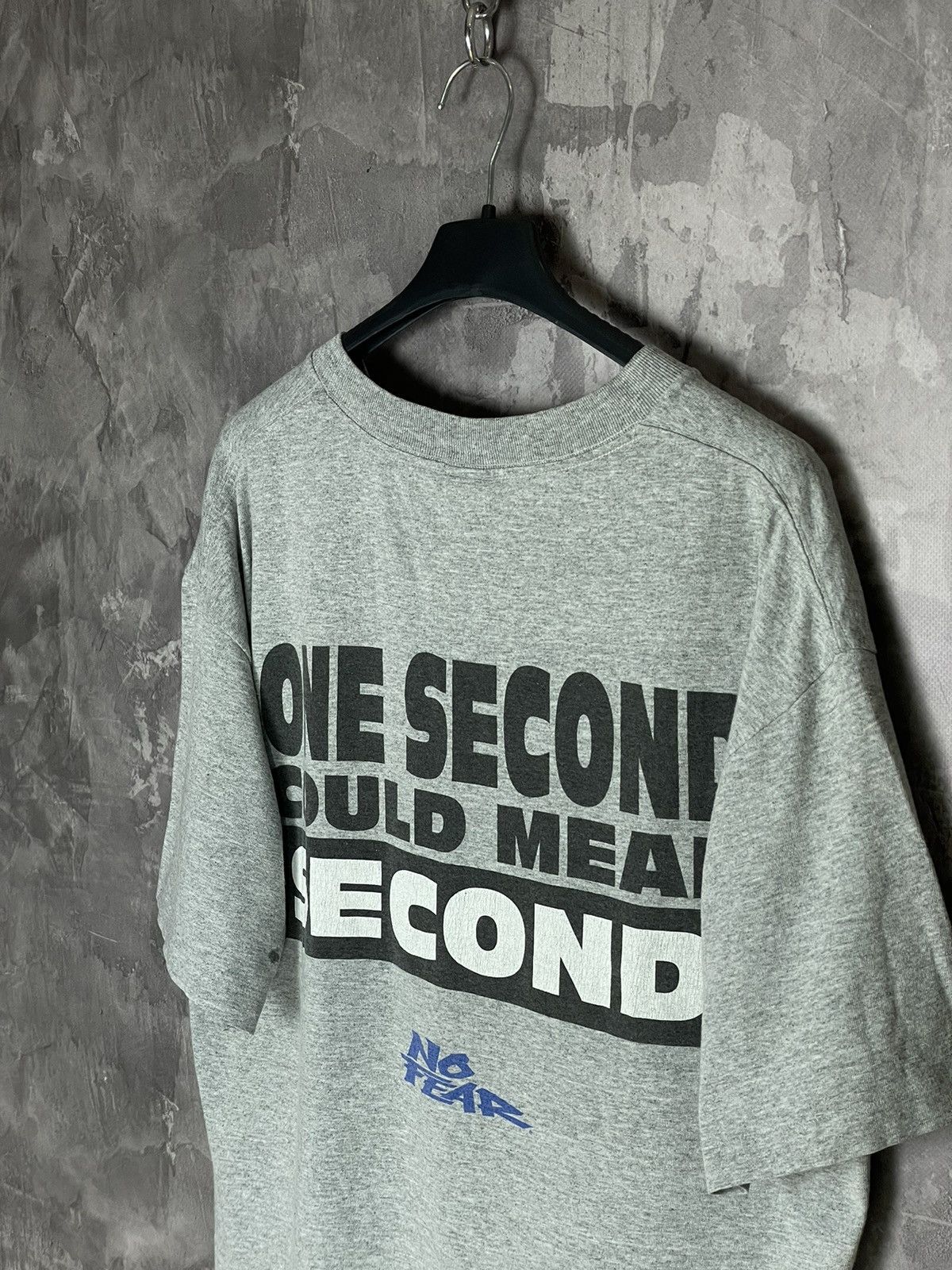 No Fear × Vintage Vintage No fear “One Second Could Mean Second” 1996 tee Size US L / EU 52-54 / 3 - 5 Thumbnail