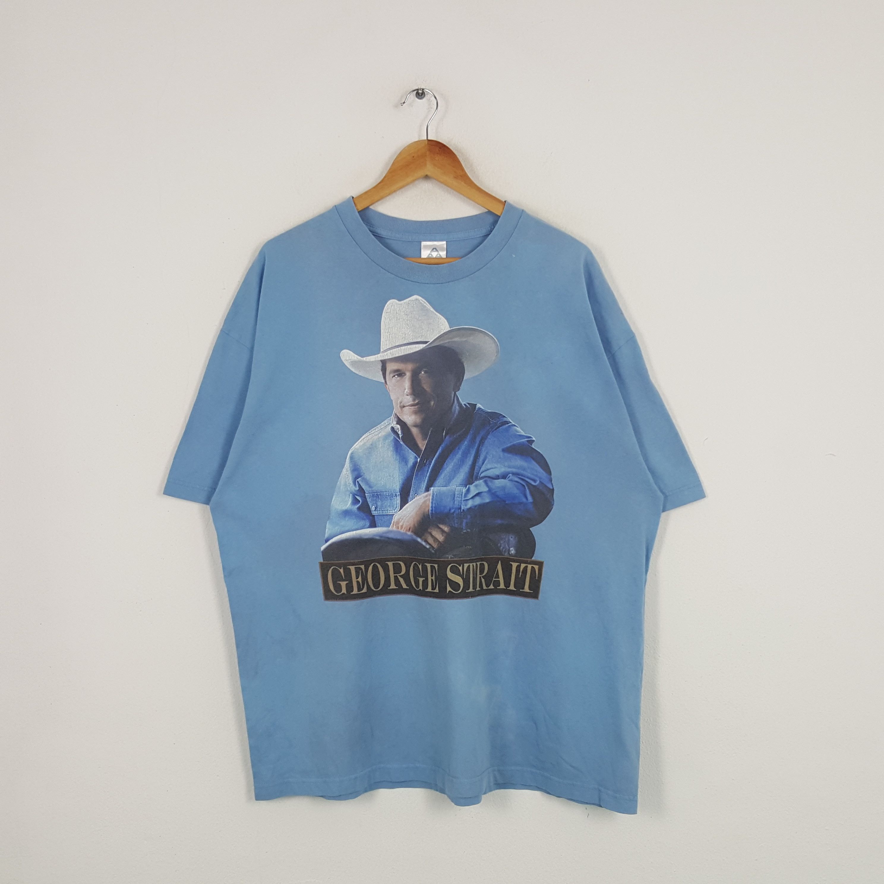 Band Tees × Vintage Vintage Gearge Strait American Retro Singer Tshirt Size US XXL / EU 58 / 5 - 1 Thumbnail