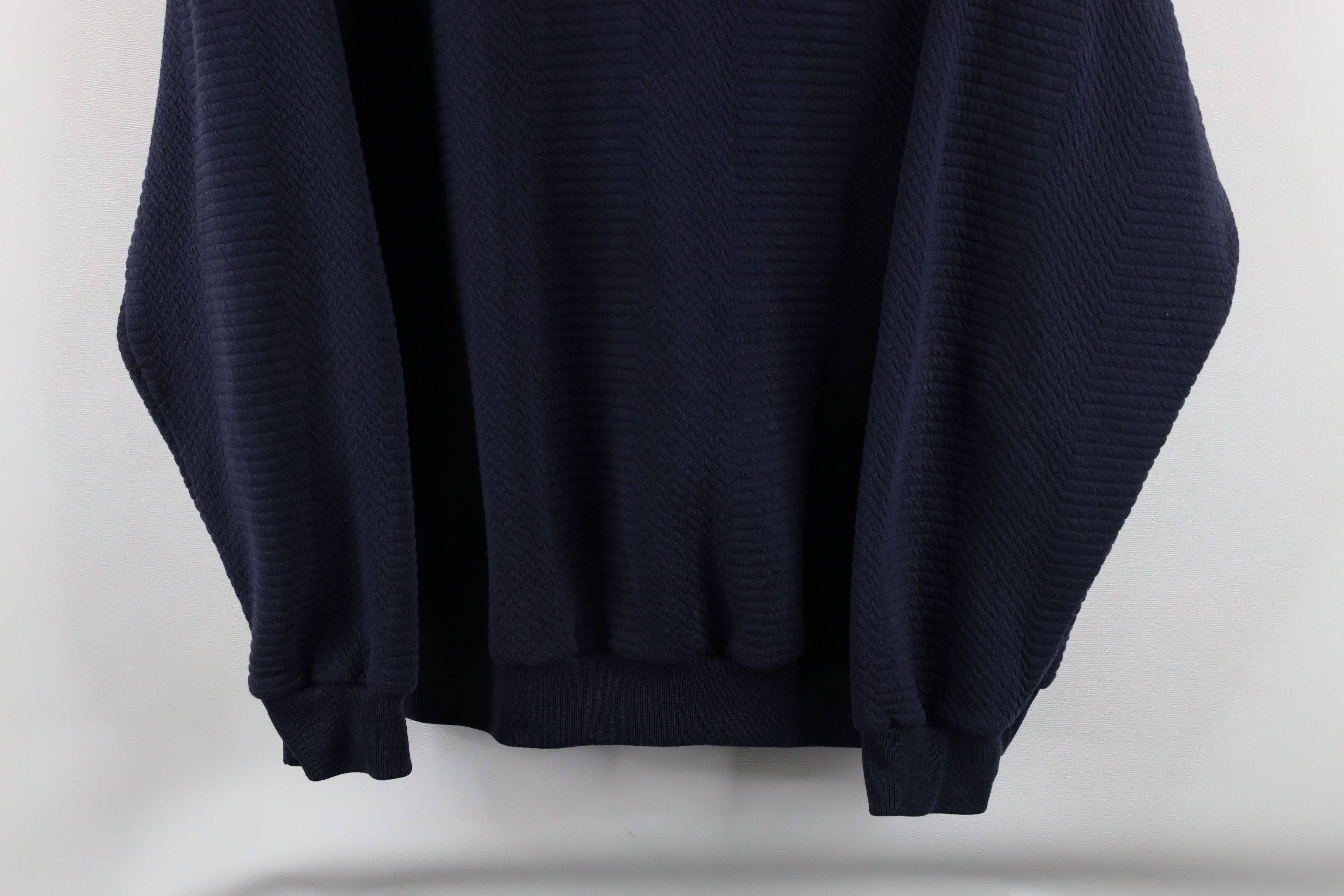 Vintage Vintage 90s Streetwear Collared Pullover Sweatshirt Blue Size US XL / EU 56 / 4 - 3 Thumbnail