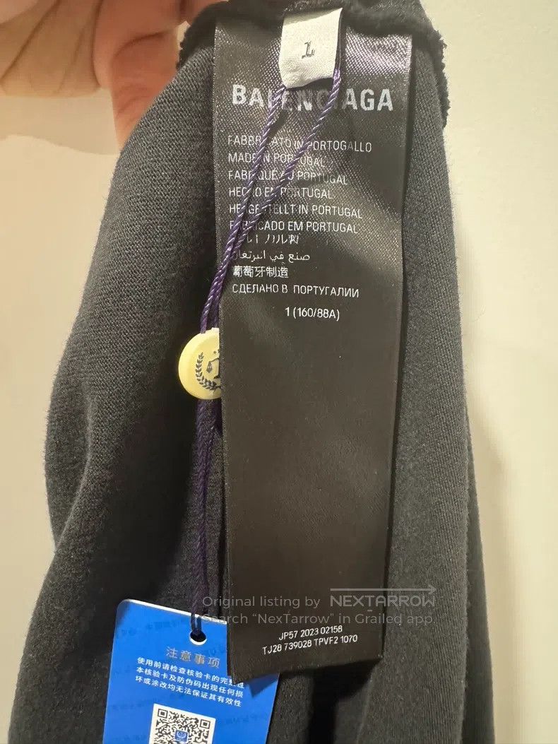 Balenciaga Balenciaga Black Phantom Overlapped Short Sleeve Size US S / EU 44-46 / 1 - 4 Thumbnail