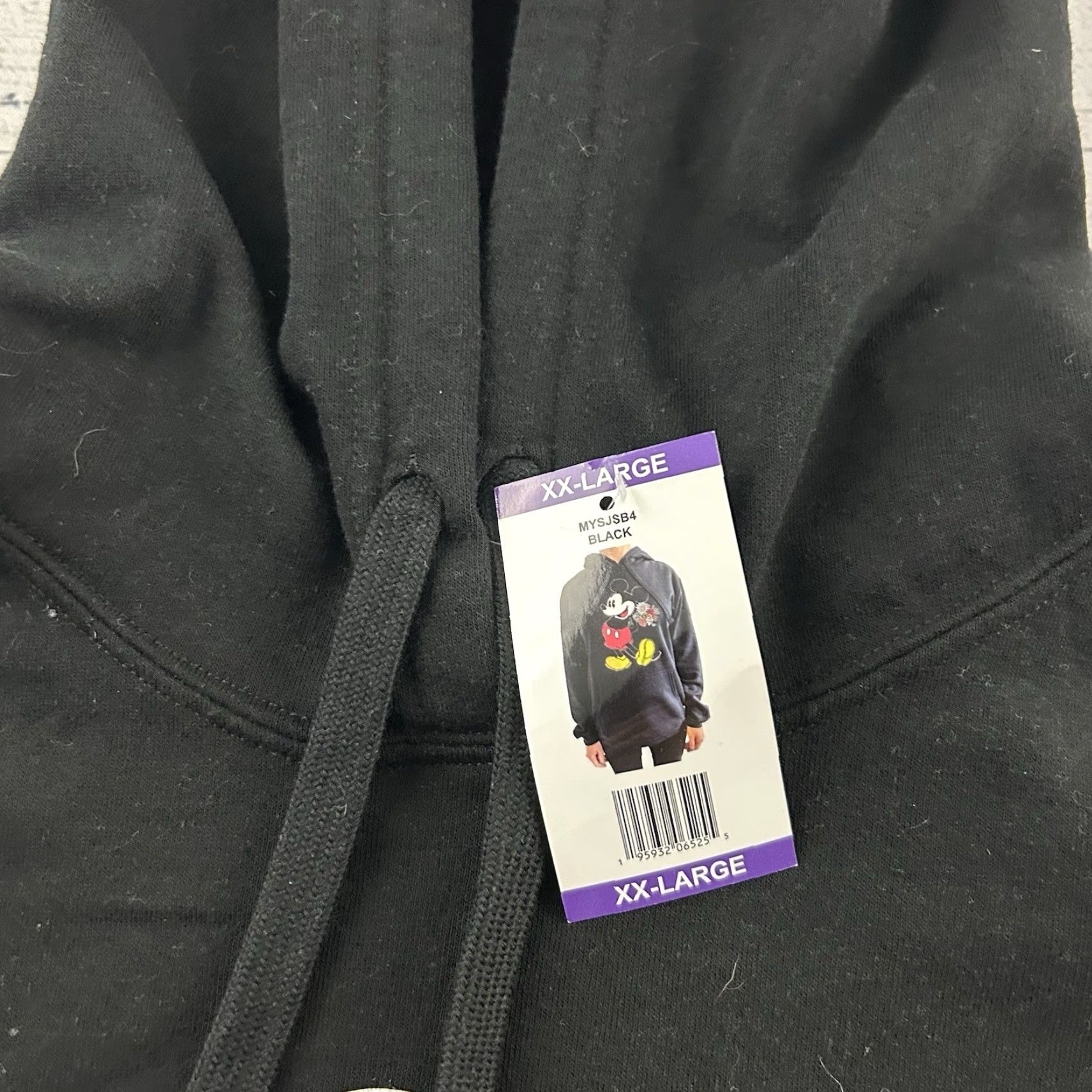 Disney VINTAGE Disney Mickey Mouse Embroidered Flowers Hoodie Sweatshirt Women's XXL Black Size XXL / US 16-18 / IT 52-54 - 4 Thumbnail