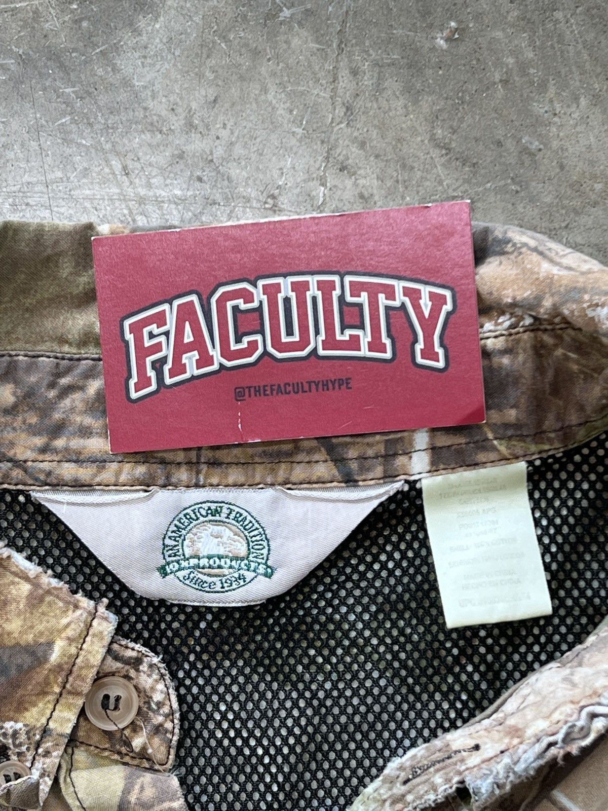Vintage Vintage American Tradition Realwood Camo Mesh Lined Shirt XXL Size US XXL / EU 58 / 5 - 3 Thumbnail