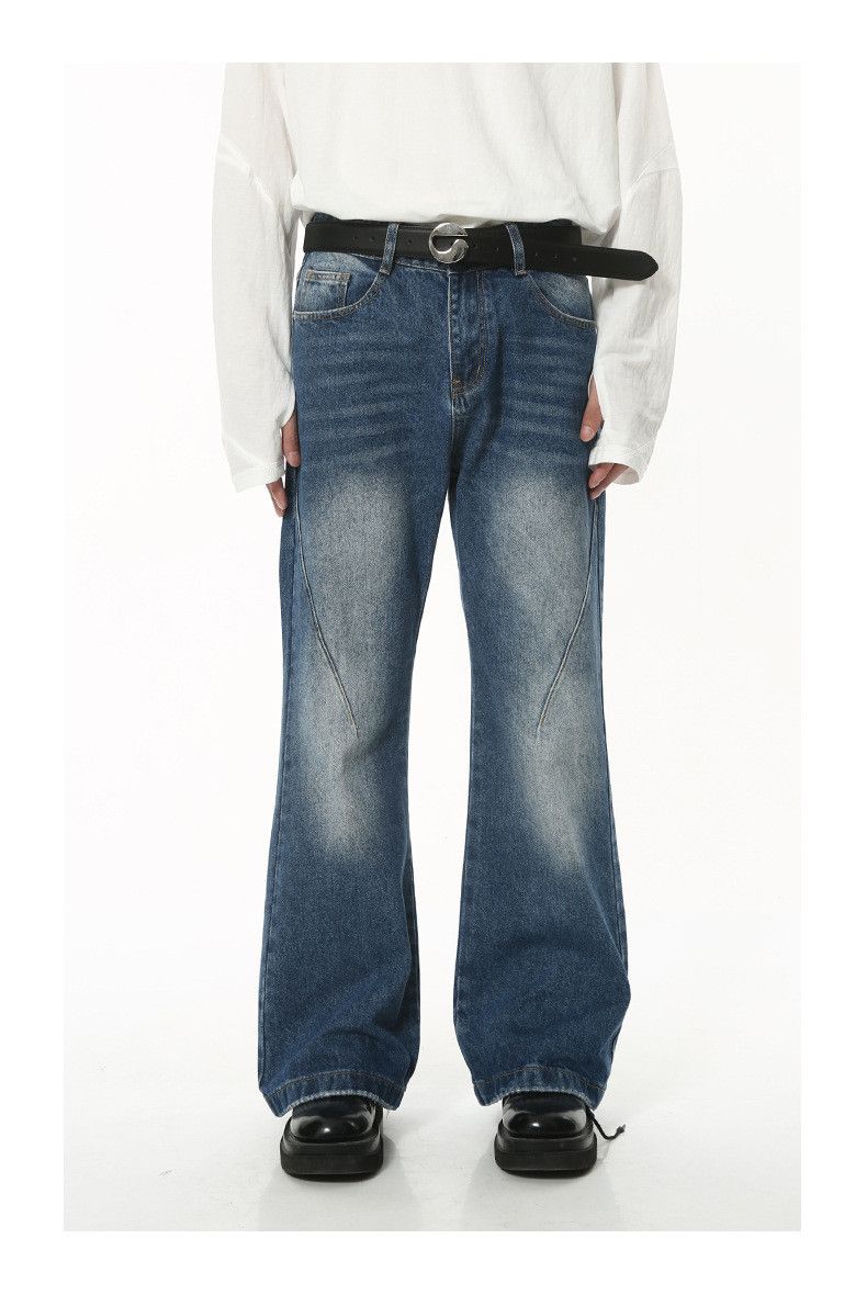 Japanese Brand × Jean Japanese retro slim-fit straight-leg flared jeans Size US 32 / EU 48 - 1 Thumbnail