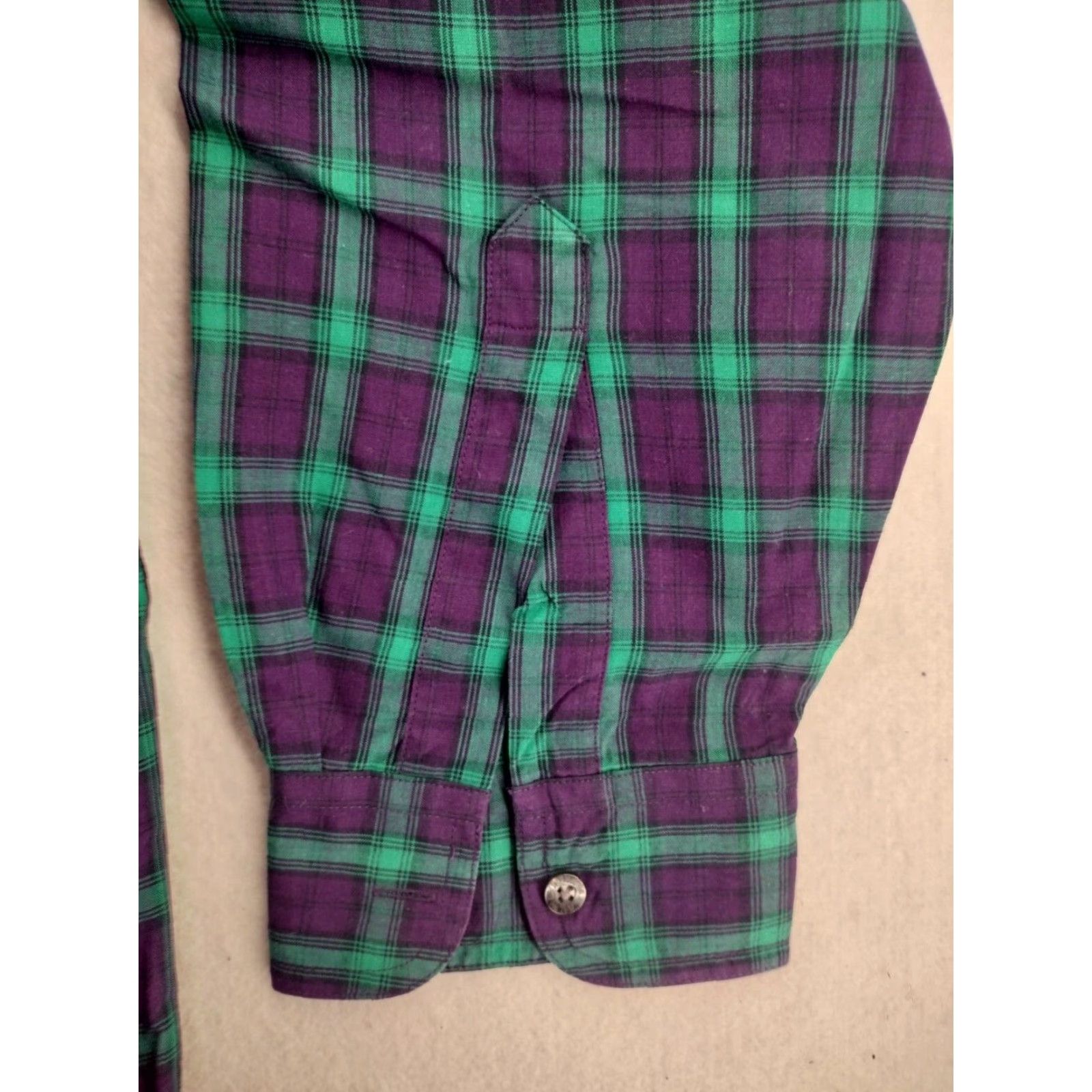 Chaps VINTAGE Chaps Shirt Mens Large Purple Green Plaid Long Sleeve Button-Up Size US L / EU 52-54 / 3 - 2 Thumbnail