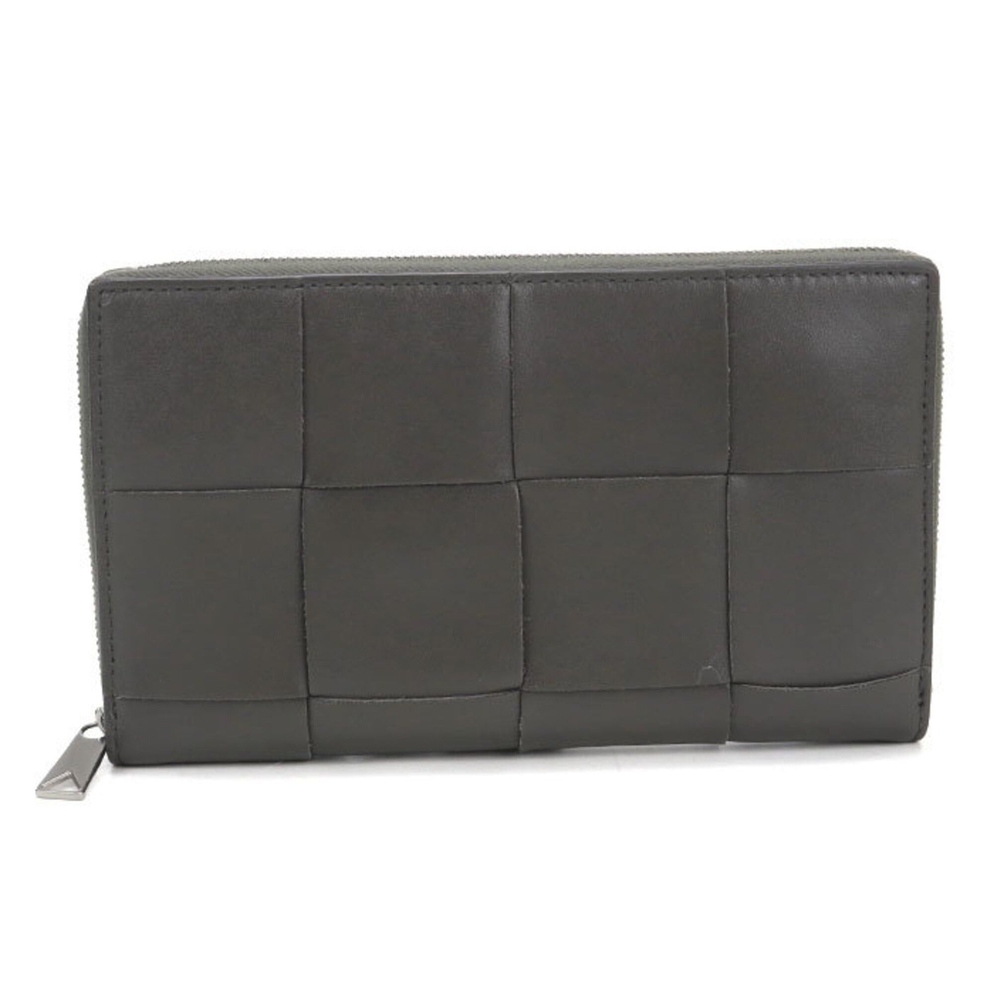 Bottega Veneta Bottega Veneta Long Wallet, Round Zipper, 814649, Cassette, Women's, Gray Size ONE SIZE - 1 Thumbnail