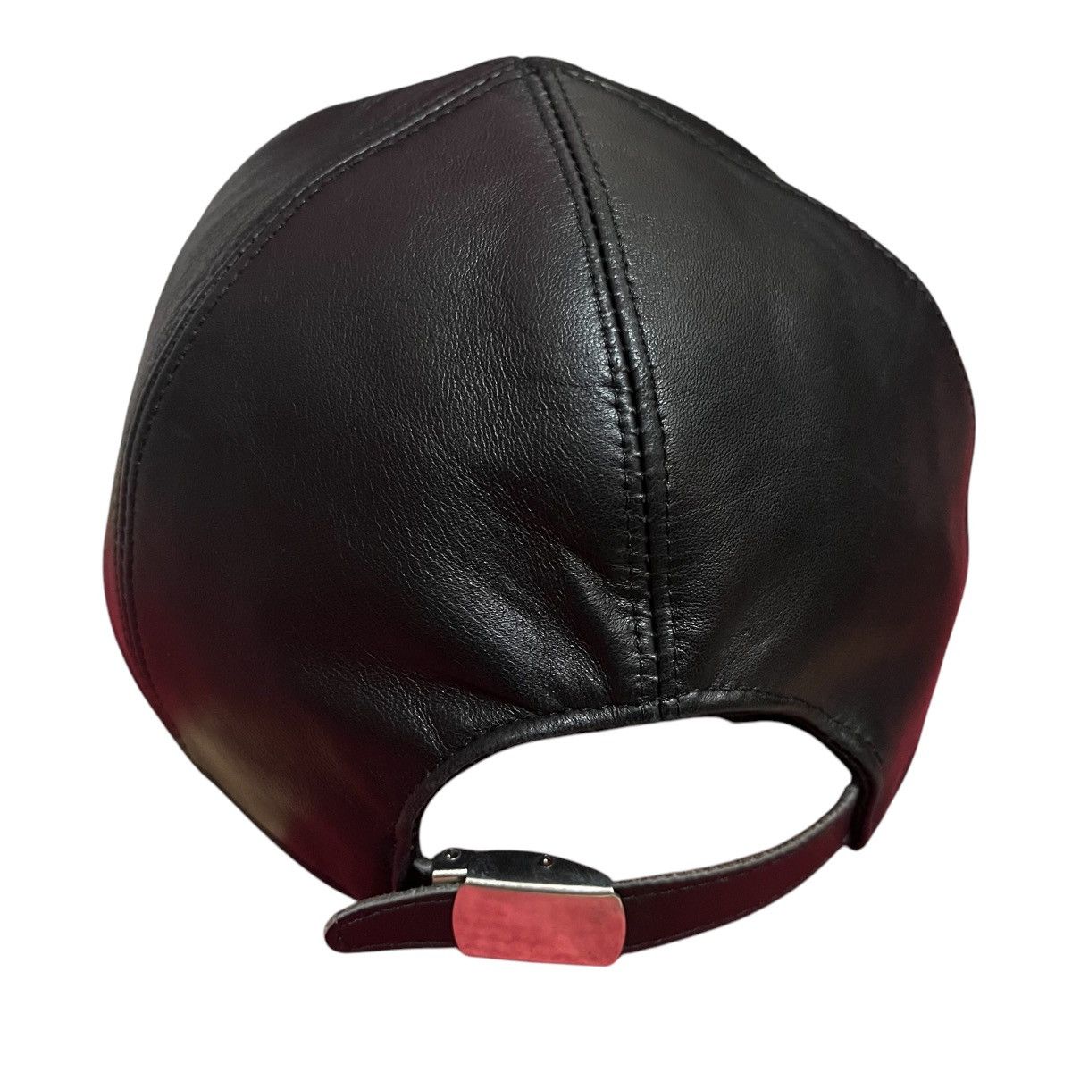 Versace × Vintage Authentic Vintage Gianni Versace Medusa Leather Cap Hat Size ONE SIZE - 6 Thumbnail
