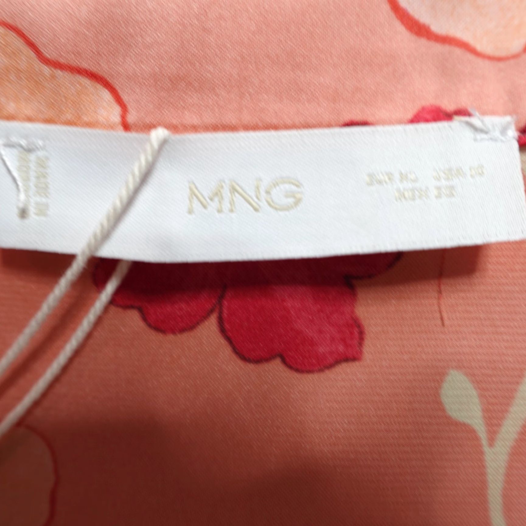 Mango MANGO Womens Top XL Pink Floral Satin Blouse MNG NEW Size XL / US 12-14 / IT 48-50 - 4 Thumbnail