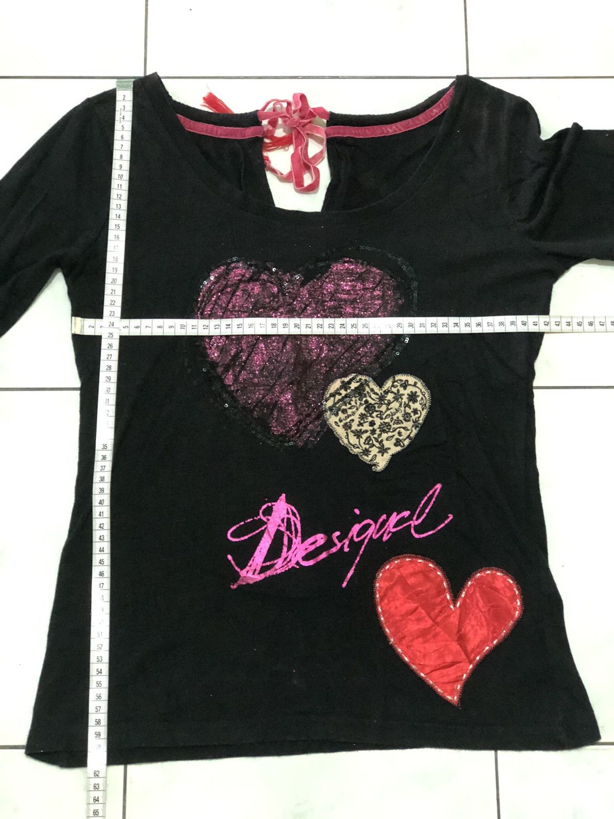 Japanese Brand Desigual Love Hearts Embroidery Size M / US 6-8 / IT 42-44 - 22 Thumbnail