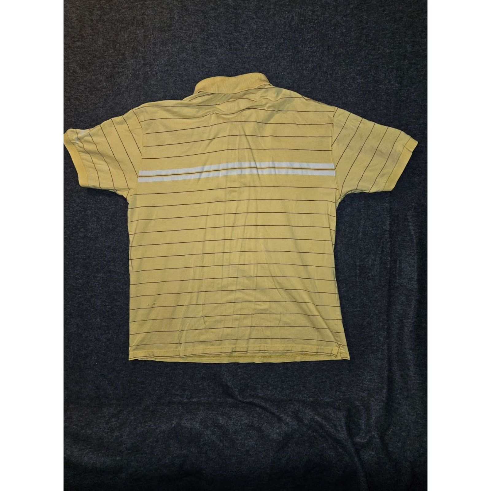 Ralph Lauren VINTAGE Chaps Ralph Lauren Polo Shirt Mens Large Yellow Striped 90s Preppy Polo Shirt 90s Mens Size US L / EU 52-54 / 3 - 7 Thumbnail
