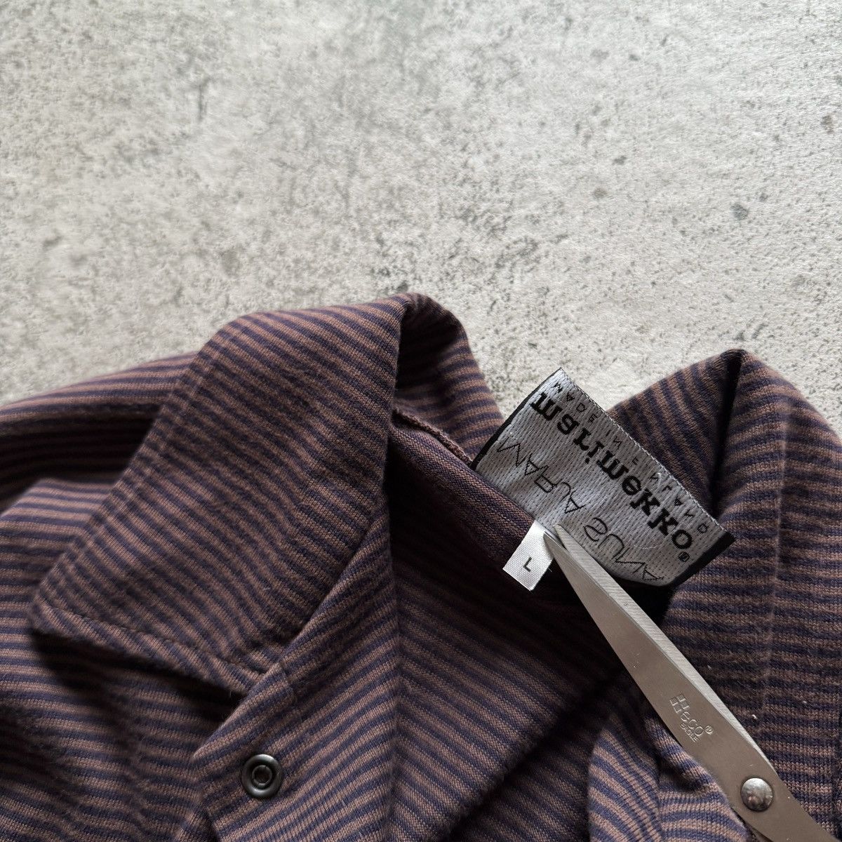 Marimekko Marimekko Marja Suna Vintage Women Burgundy Striped Cardigan Size L / US 10 / IT 46 - 7 Thumbnail