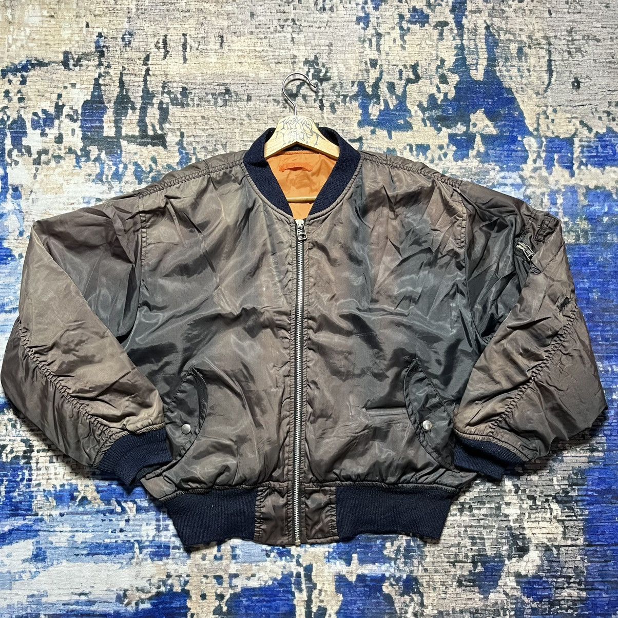 Vintage 🔥RARE Vintage Ma-1 Military Army Bomber Jacket Size US L / EU 52-54 / 3 - 1 Thumbnail