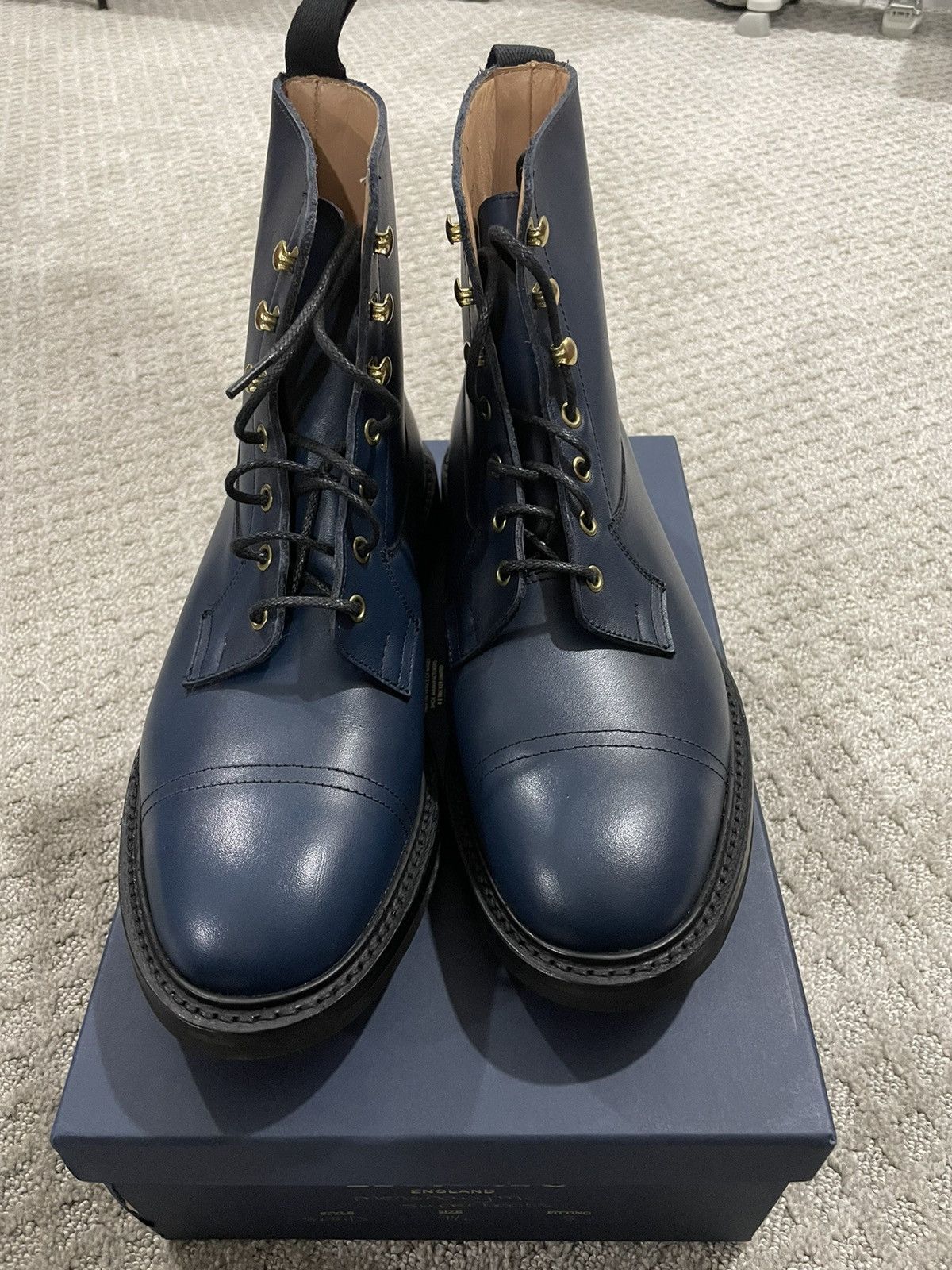 image of Trickers Axton Super Boot in Navy, Men's (Size 10.5)