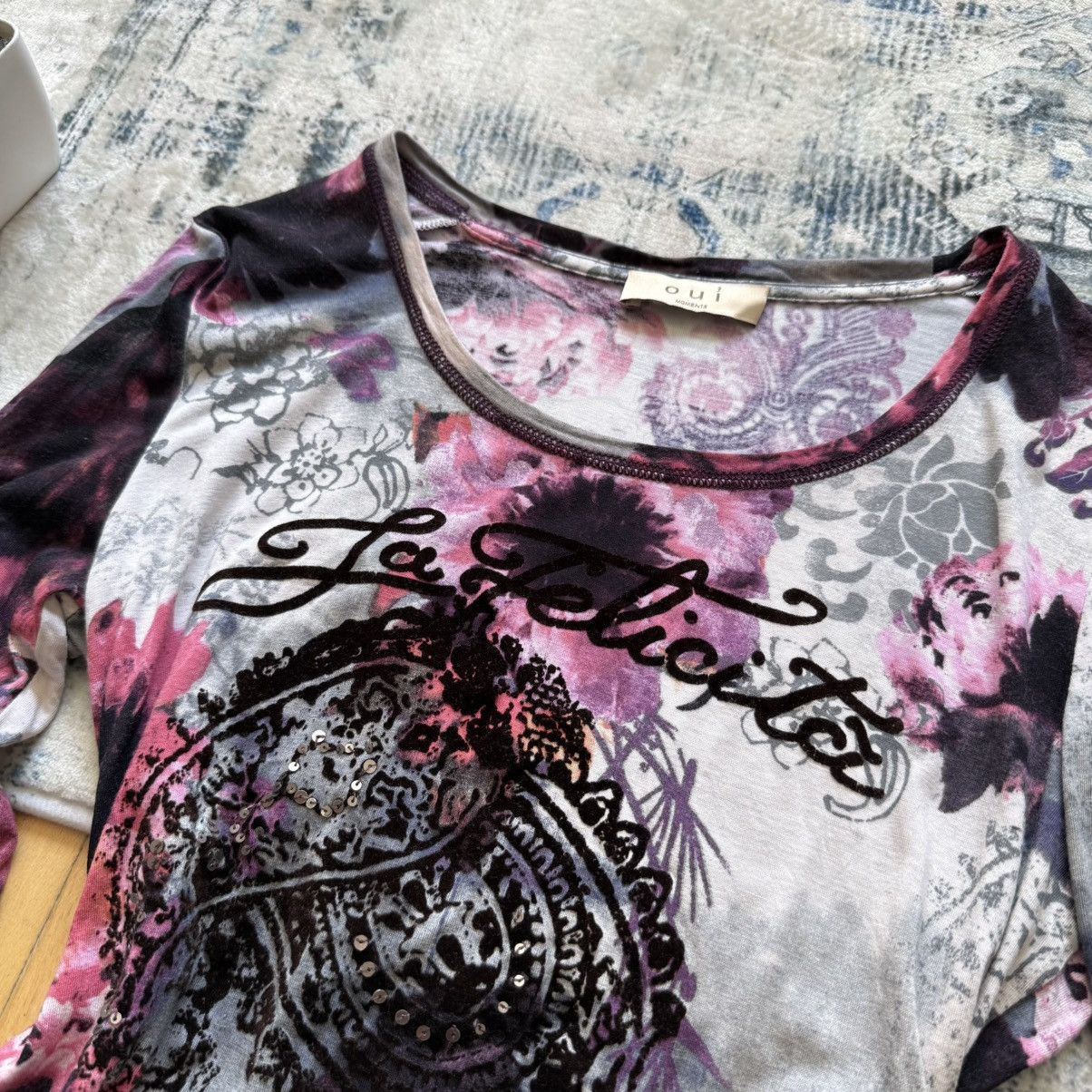 Hysteric Glamour 📌 OUI Japan style Floral Y2K JPG vibe Long Sleeve Size M / US 6-8 / IT 42-44 - 4 Thumbnail