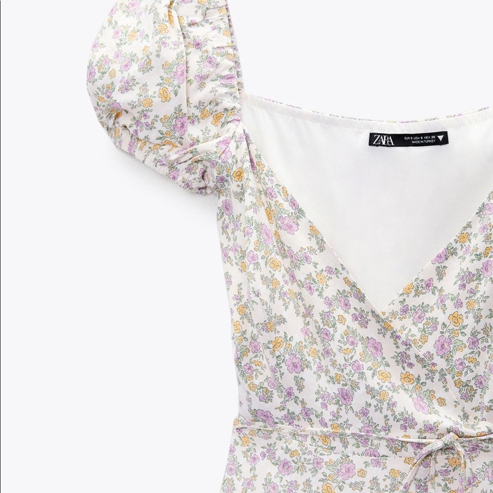 Zara ZARA BLOGGER FAVORITE SATIN EFFECT PRINT DRESS Size XS / US 0-2 / IT 36-38 - 9 Thumbnail
