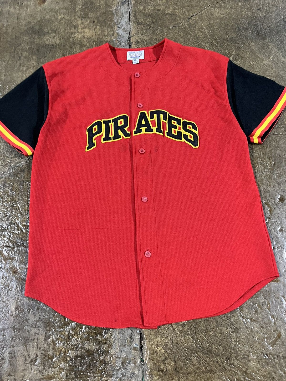 MLB × Starter × Vintage Crazy Vintage 90s Pittsburgh Pirates MLB Starter Jersey Size US XL / EU 56 / 4 - 2 Thumbnail