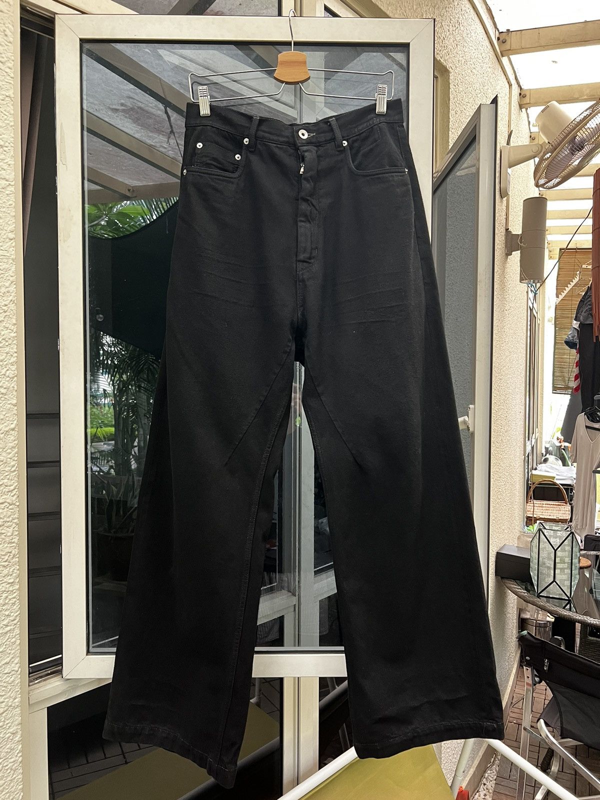 Image of Rick Owens x Rick Owens Drkshdw Denim Geth Jeans in Black, Men's (Size 31)