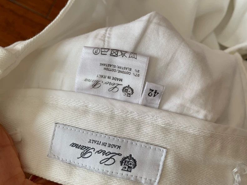 Loro Piana LORO PIANA White trousers Size 27" / US 4 / IT 40 - 4 Thumbnail