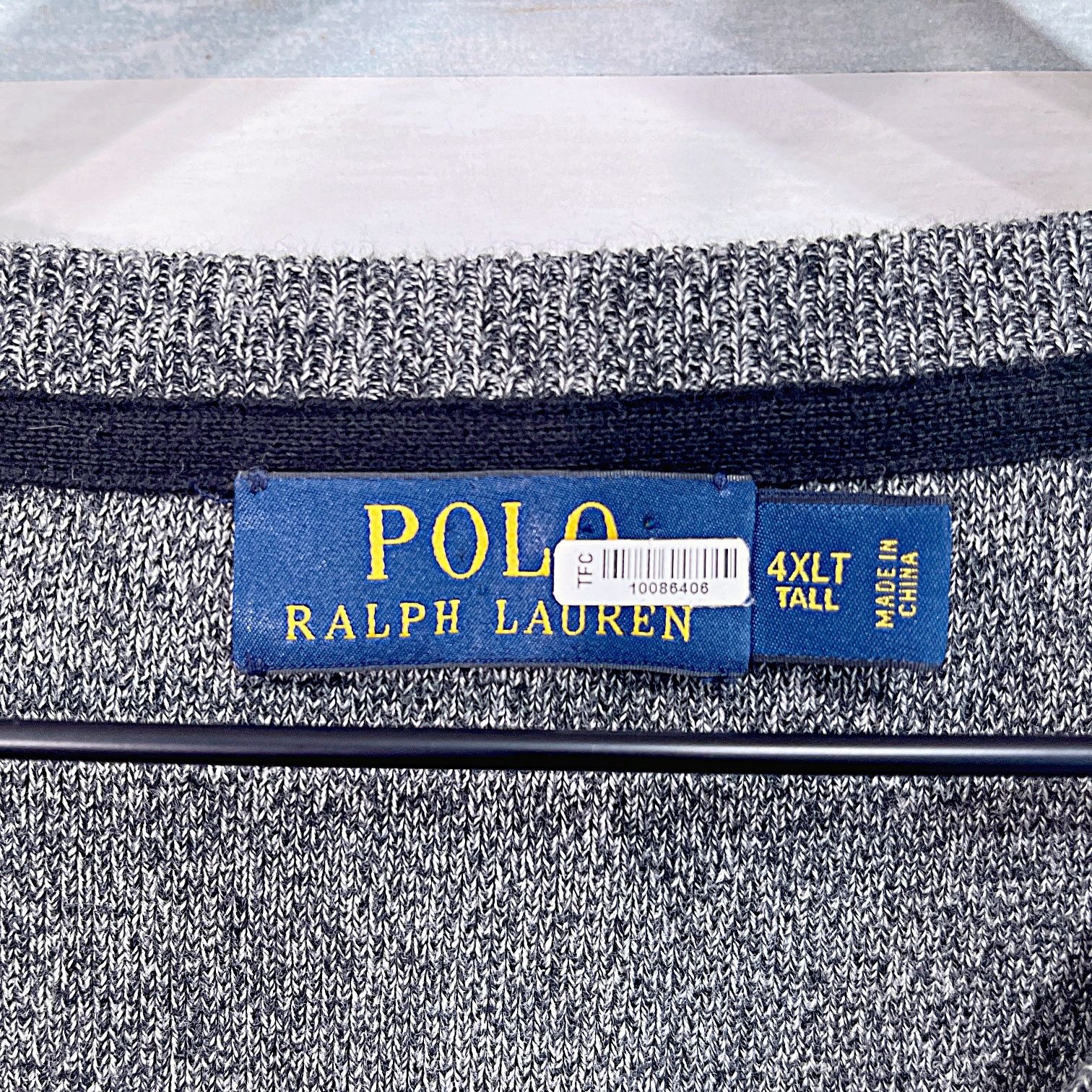 Polo Ralph Lauren POLO Ralph Lauren Crewneck Sweater Heather Gray Mens 4XLT Size US XXL / EU 58 / 5 - 5 Thumbnail